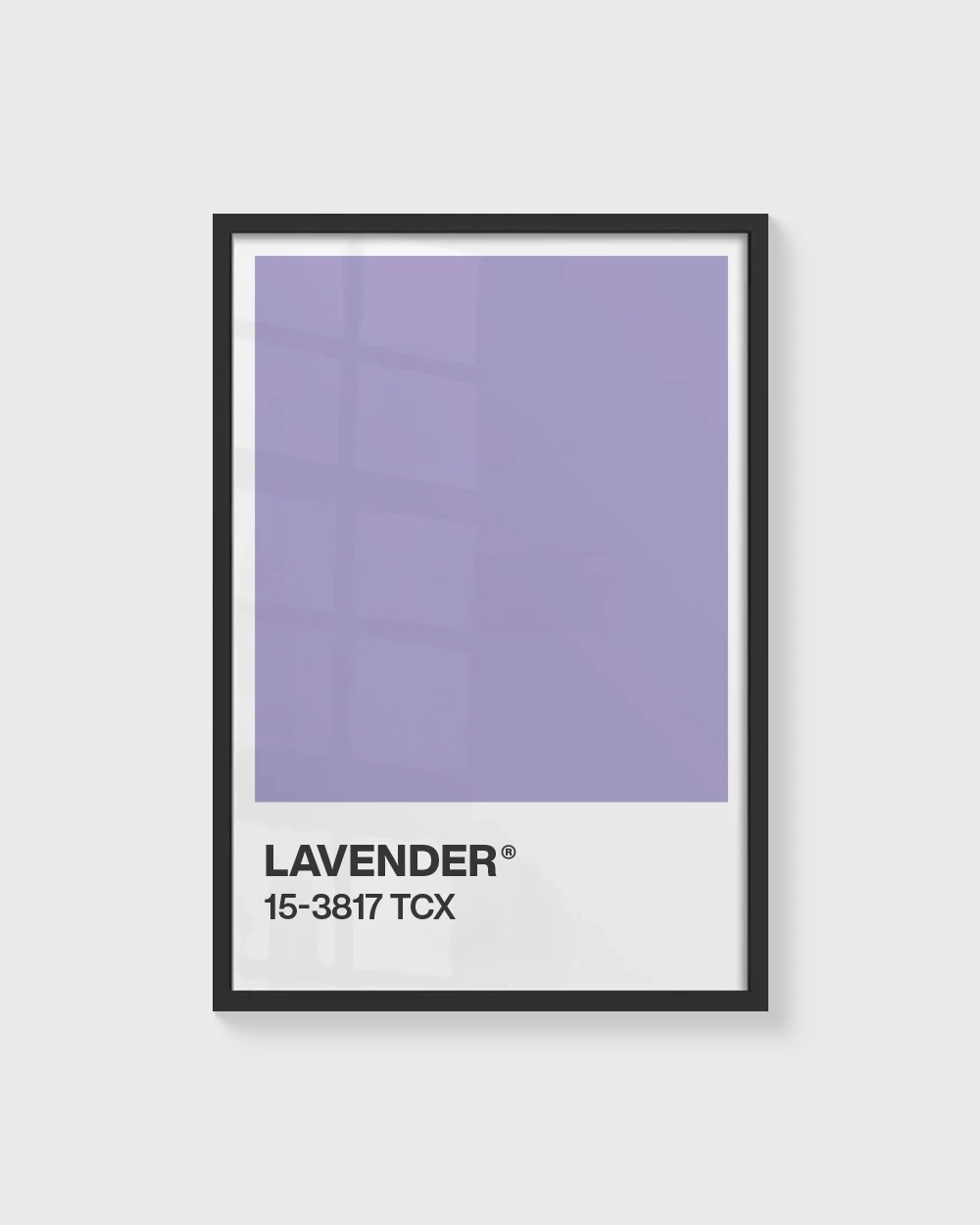 Senin Rengin | Lavender Pantone Çerçevesiz Poster