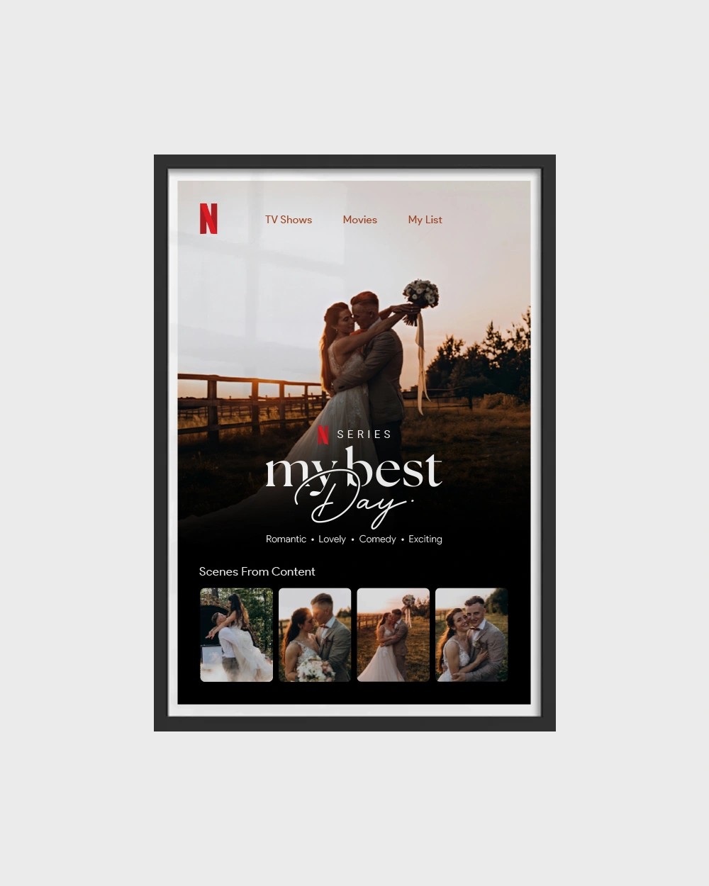 My Best Day | Kişiye Özel Çerçevesiz Poster