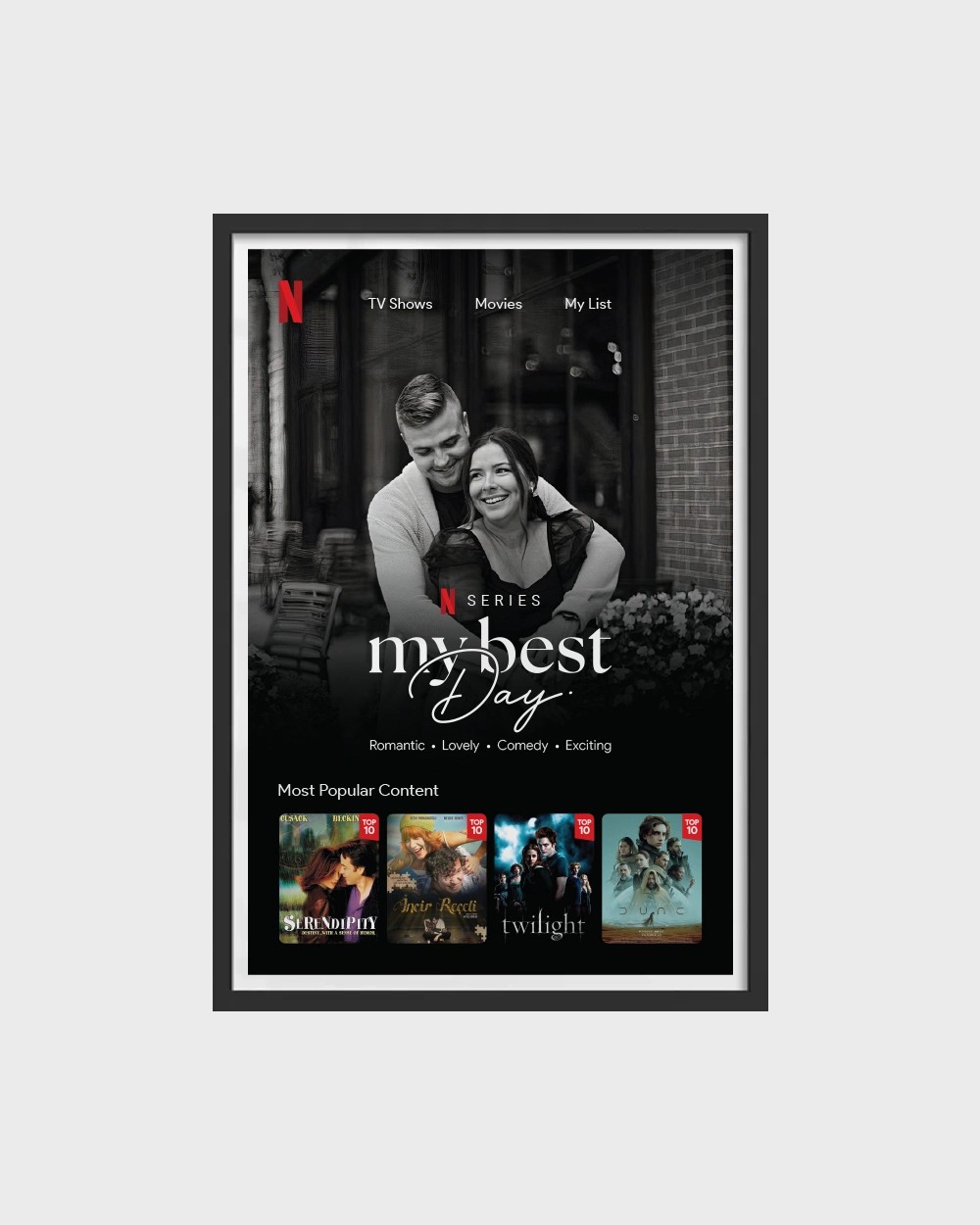 My Best Day | Kişiye Özel Çerçevesiz Poster