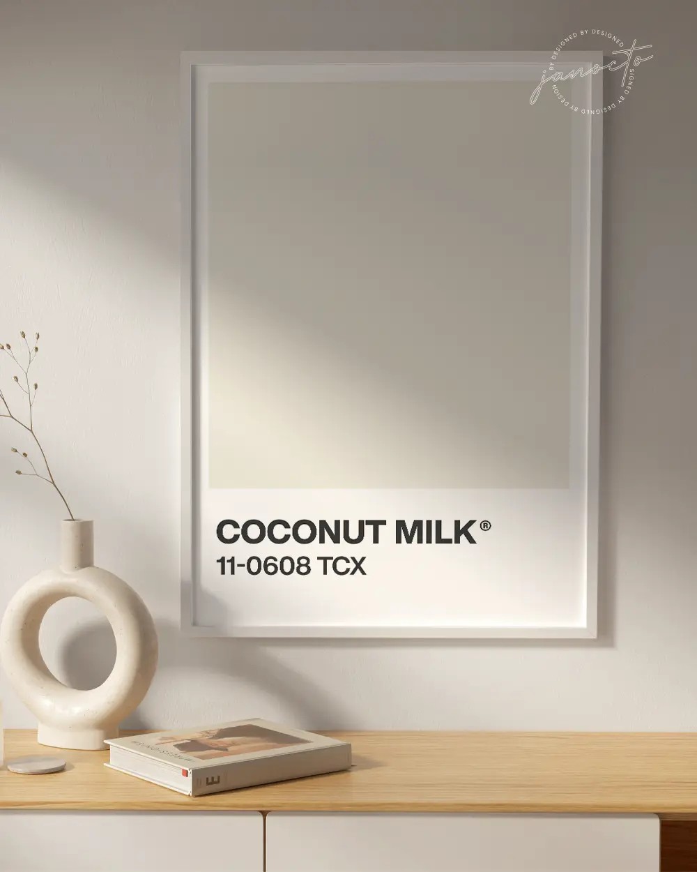 Senin Rengin | Coconut Milk Pantone Çerçevesiz Poster