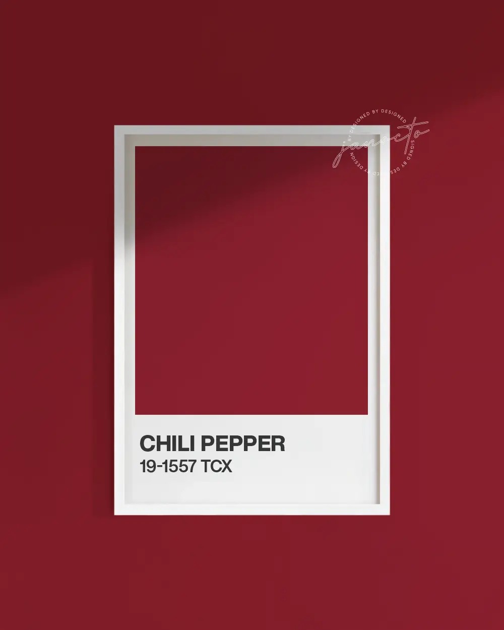 Senin Rengin | Chili Pepper Pantone Çerçevesiz Poster