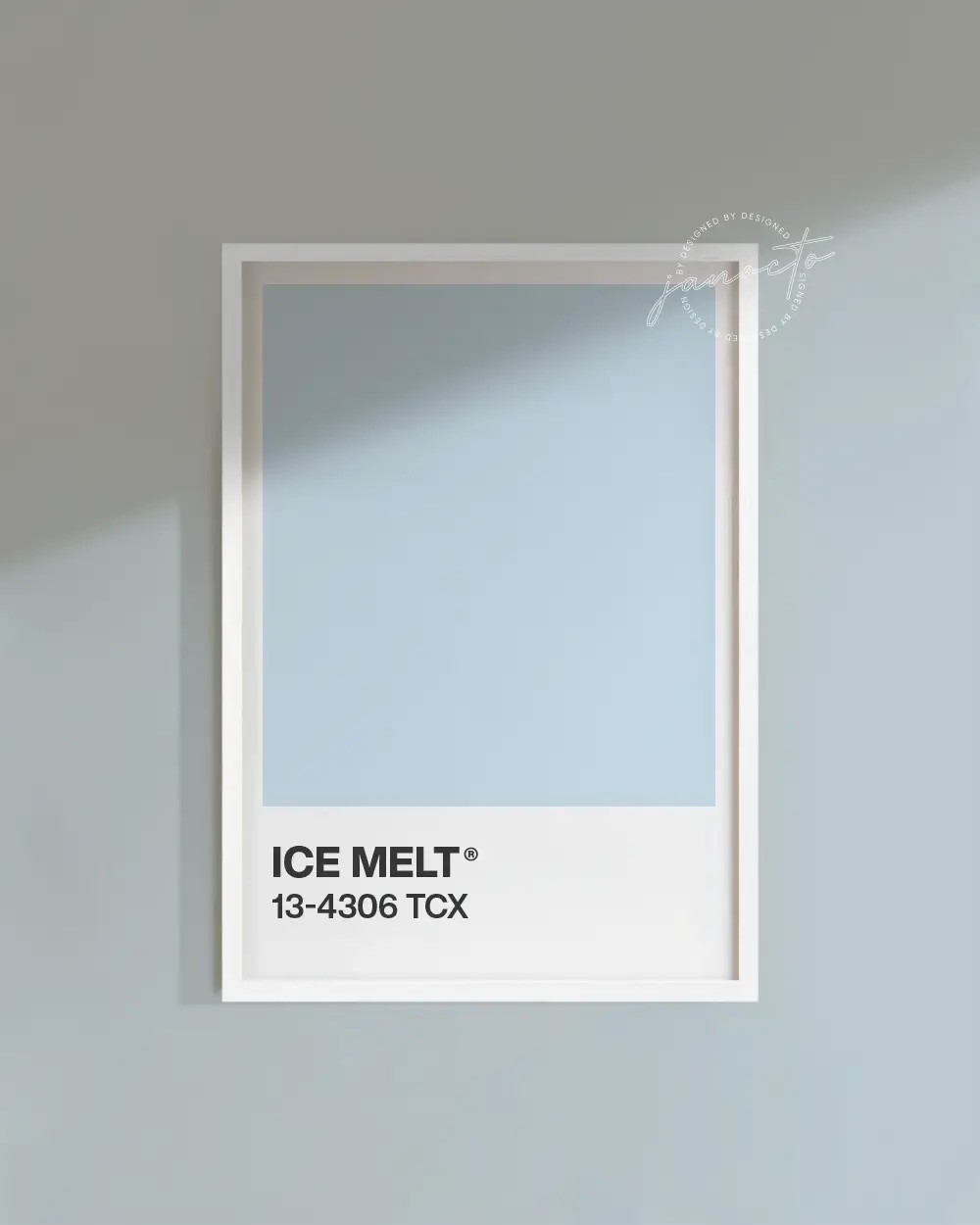 Senin Rengin | Ice Melt Pantone Çerçevesiz Poster