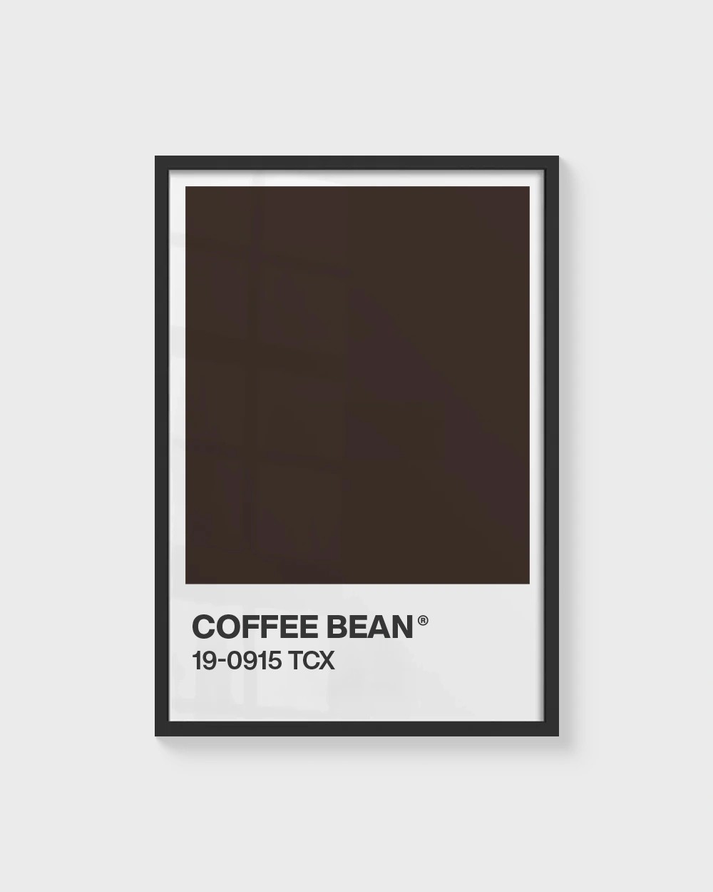 Senin Rengin | Coffee Bean Pantone Çerçevesiz Poster