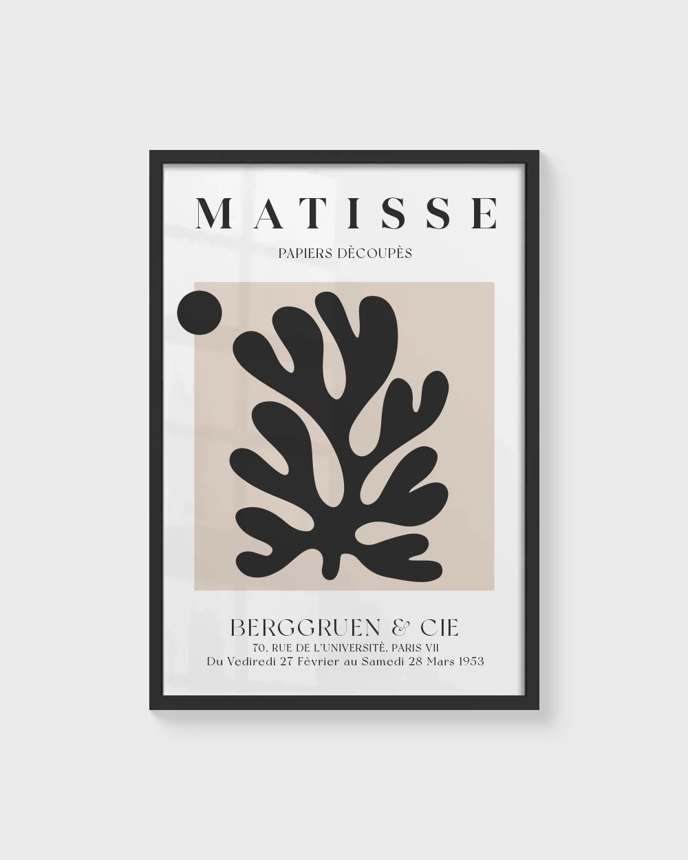 Matisse No:01 Soyut Çerçevesiz Poster