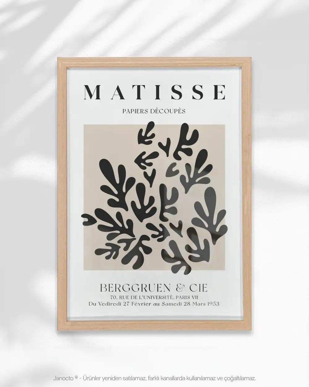 Matisse No:03 Soyut Çerçevesiz Poster