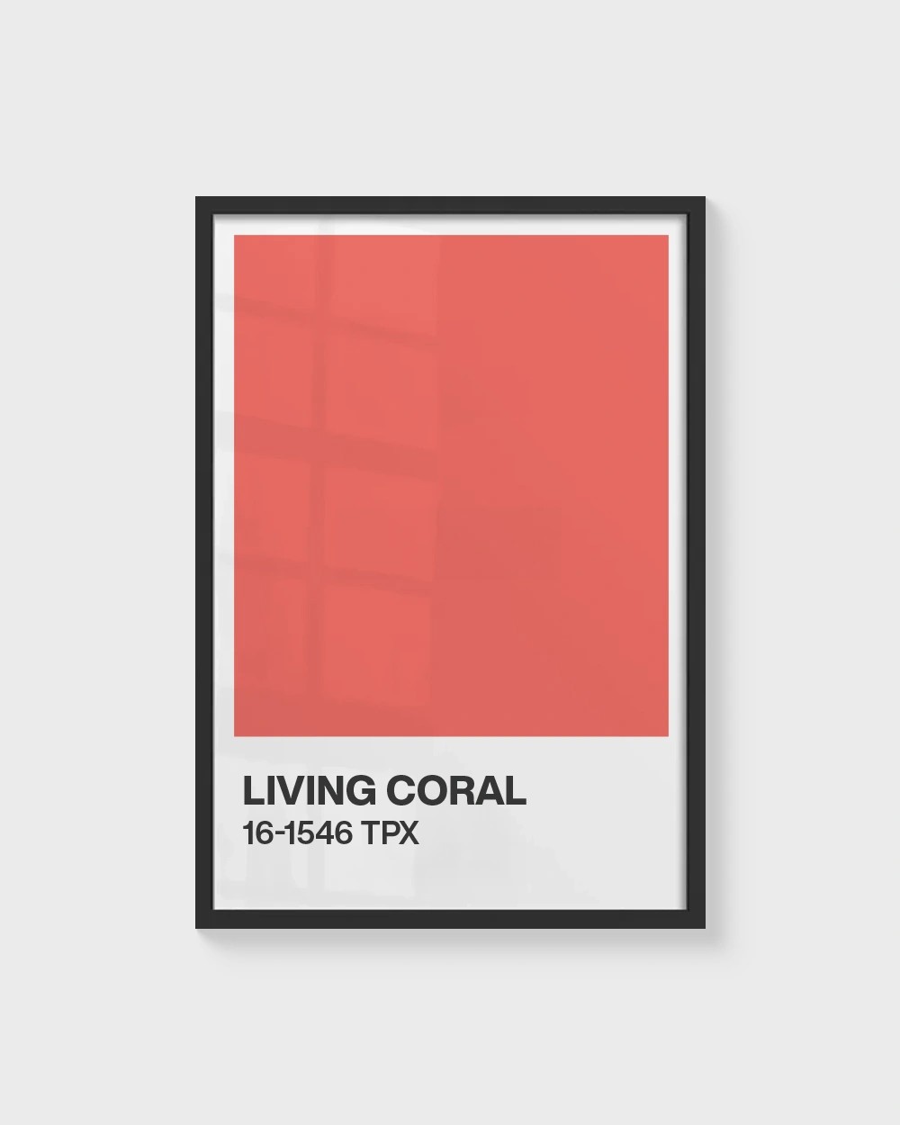 Senin Rengin | Living Coral Pantone Çerçevesiz Poster