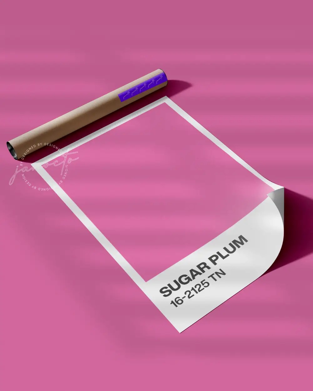 Senin Rengin | Sugar Plum Pantone Çerçevesiz Poster