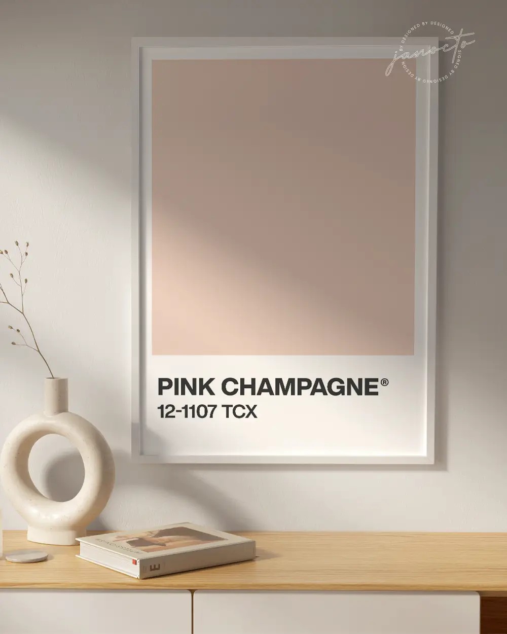 Senin Rengin | Pink Champagne Pantone Çerçevesiz Poster