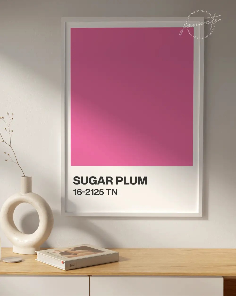 Senin Rengin | Sugar Plum Pantone Çerçevesiz Poster