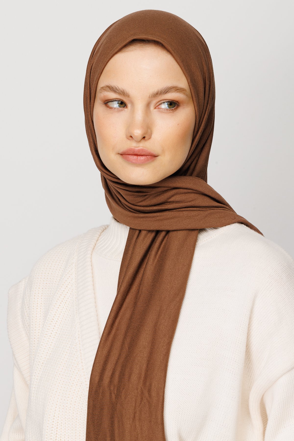 Jersey Shawl - Brown