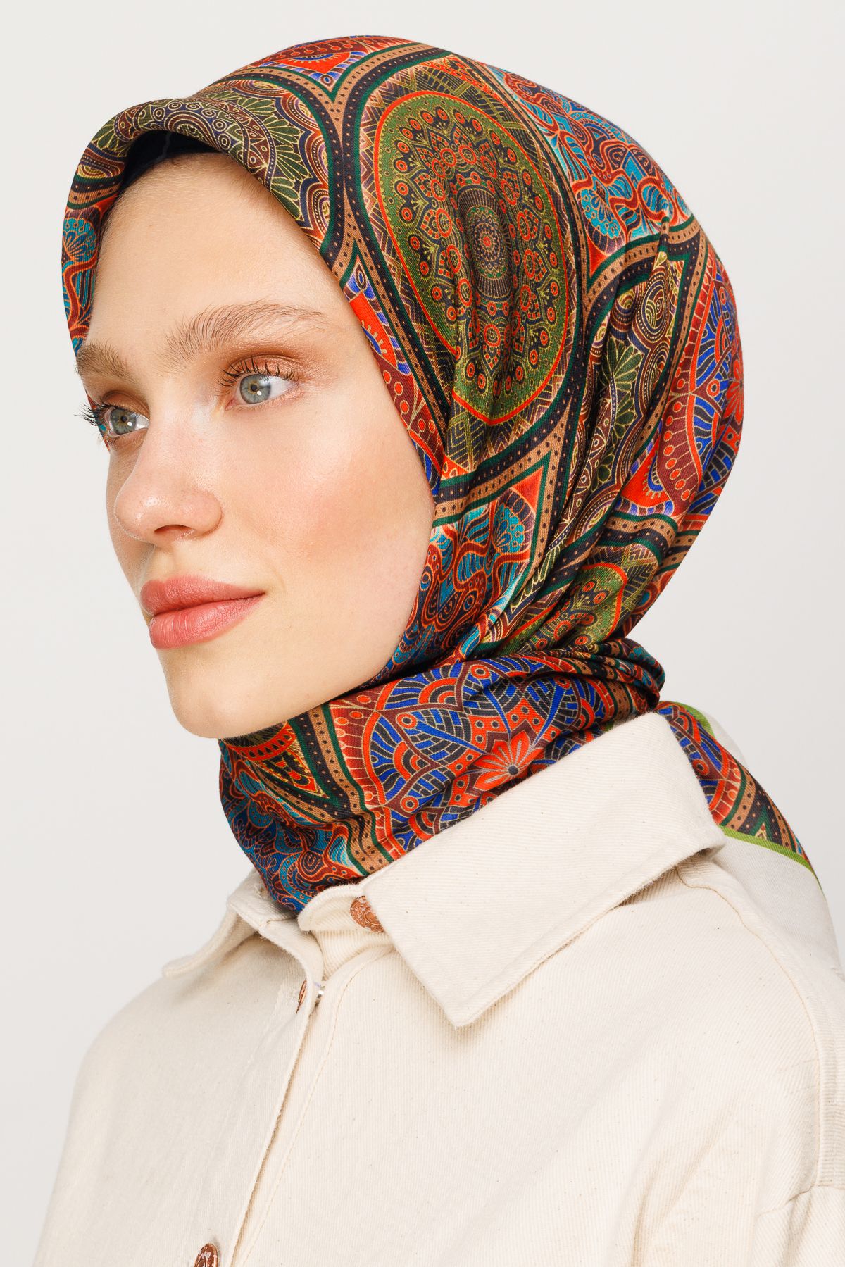 Ethnic Pattern Digital Soft Scarf - Tile