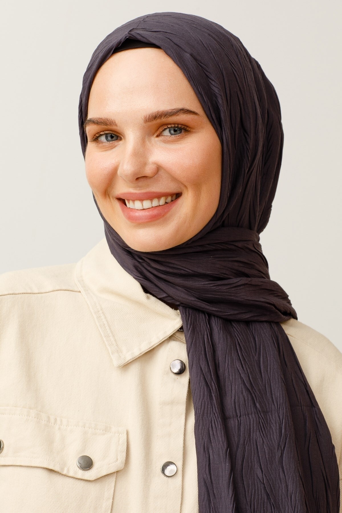 Plissiertes Bambus Hijab