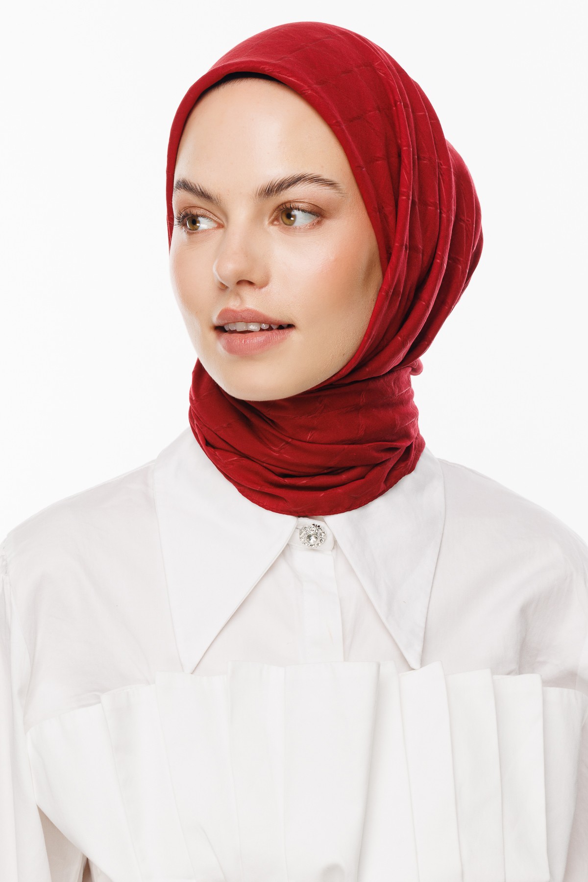Bambu Jakar Eşarp - Bordo