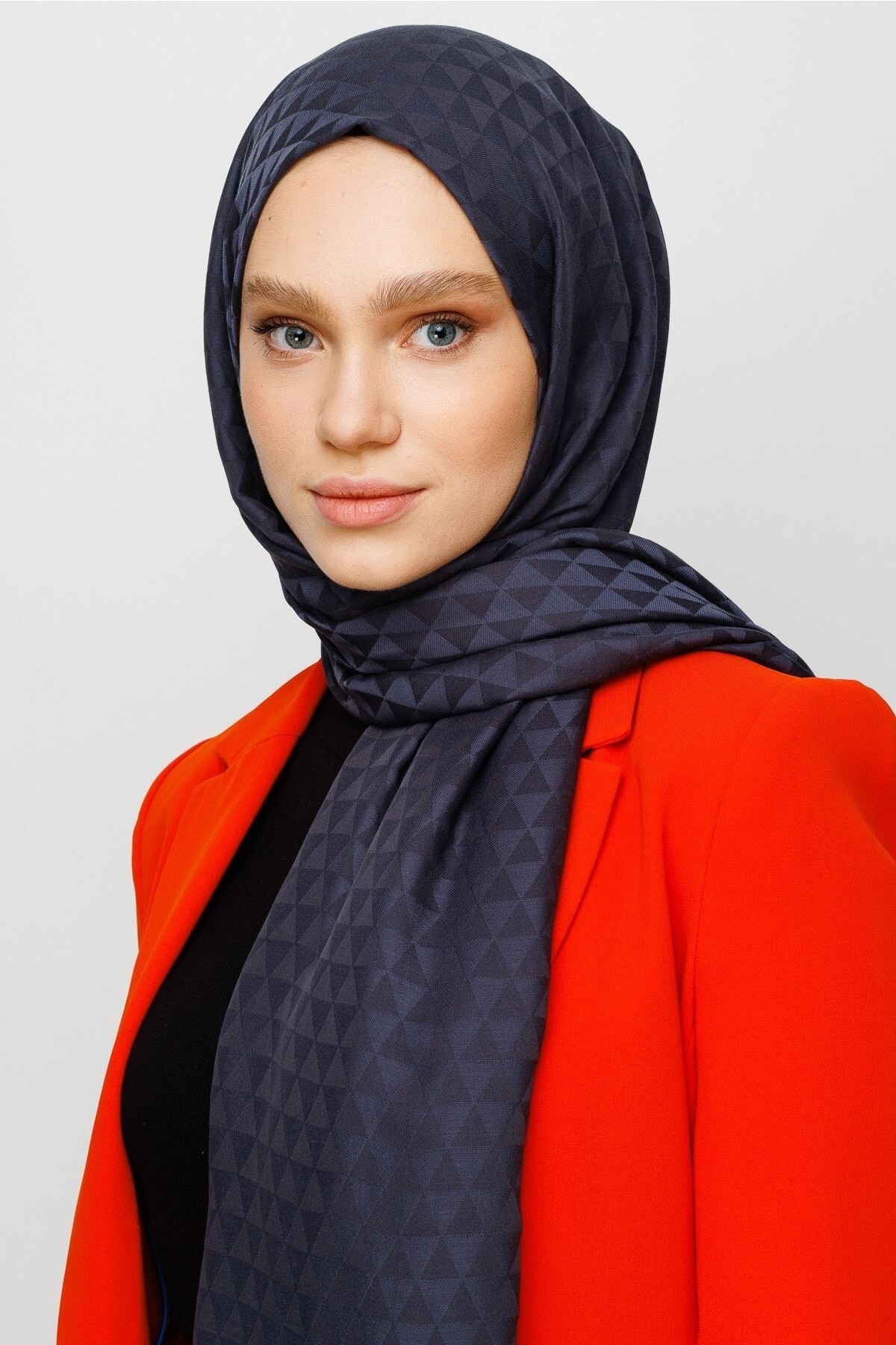 Gemustertes Baumwolle Jacquard Hijab