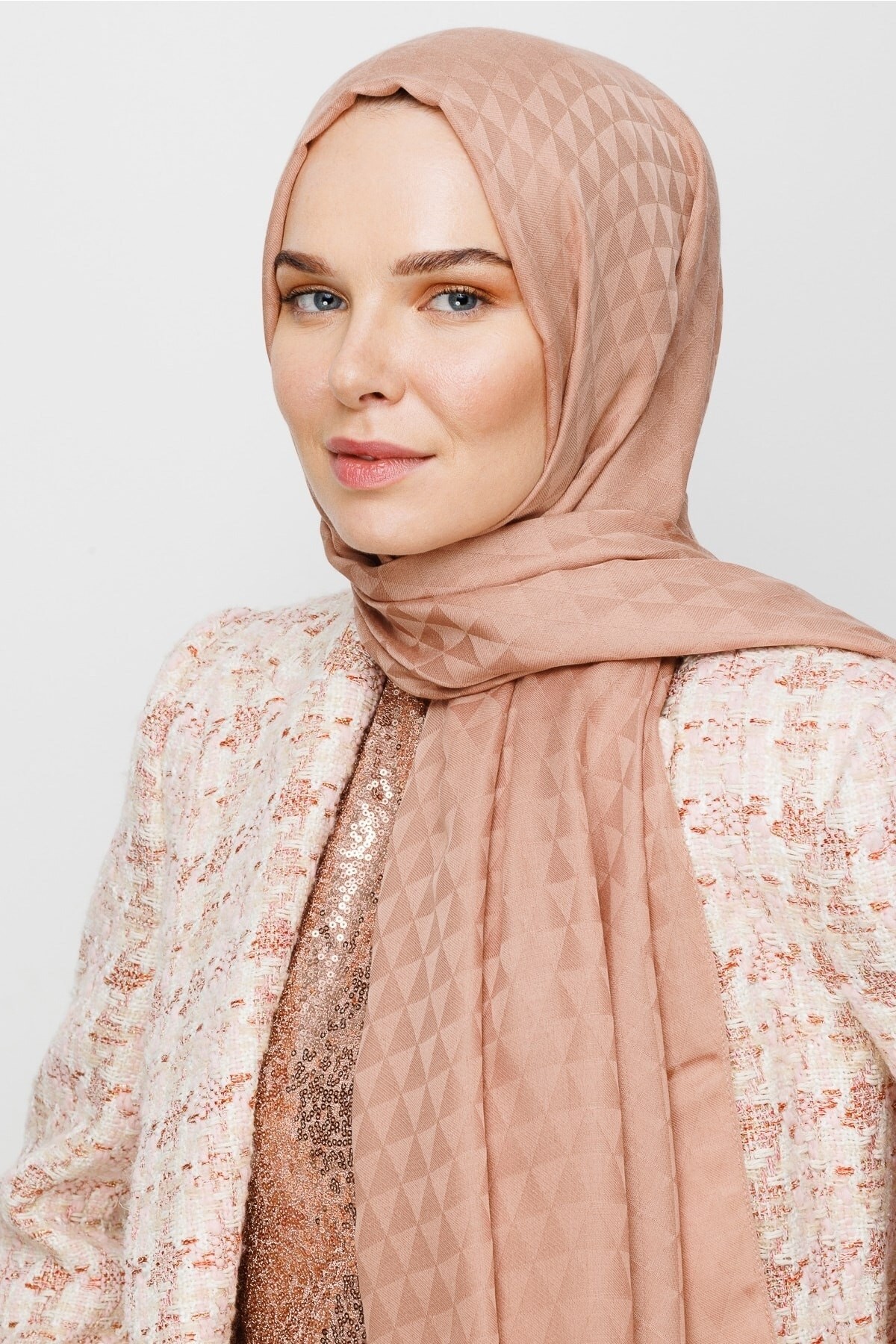 Prism Pattern Cotton Jacquard Hijab