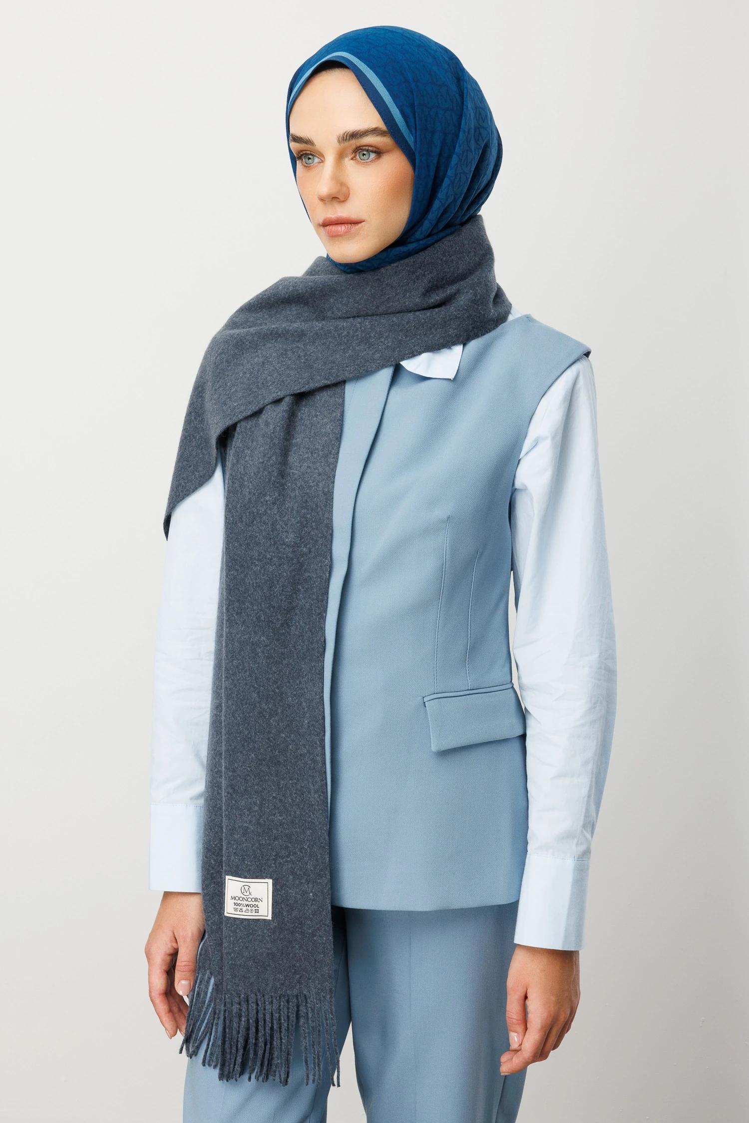 Yün Atkı - Antrasit