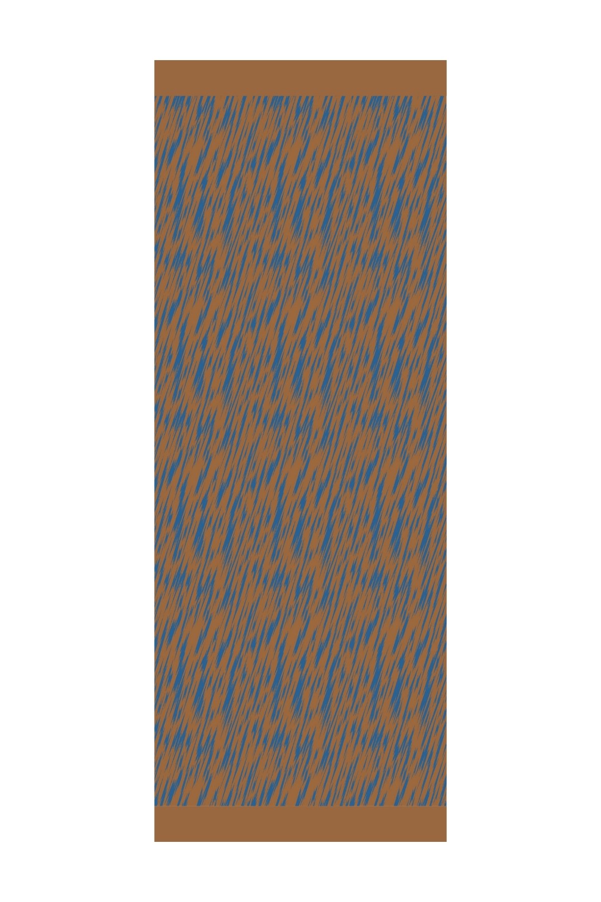 Marrakech Double Sided Shawl - Petrol Blue-Orange