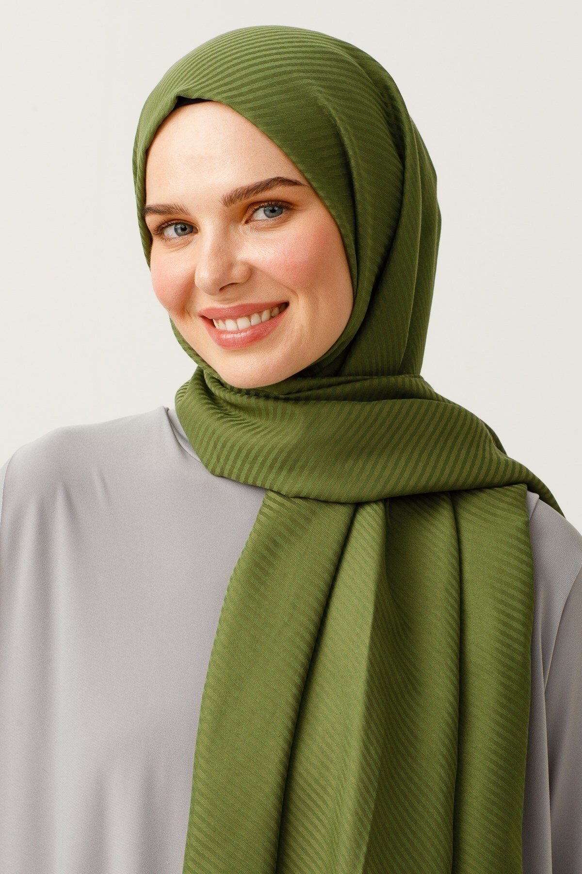 Striped Pattern Cotton Jacquard Hijab