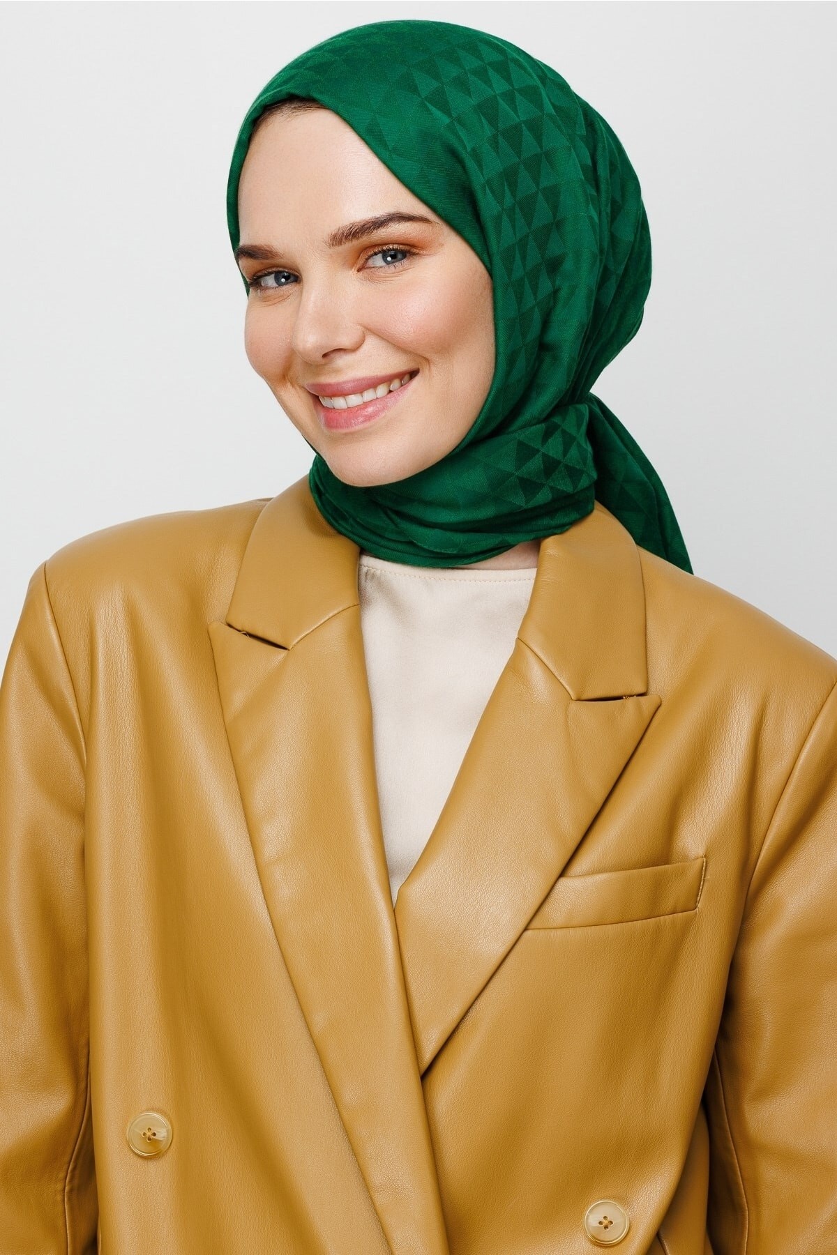 Gemustertes Baumwolle Jacquard Hijab