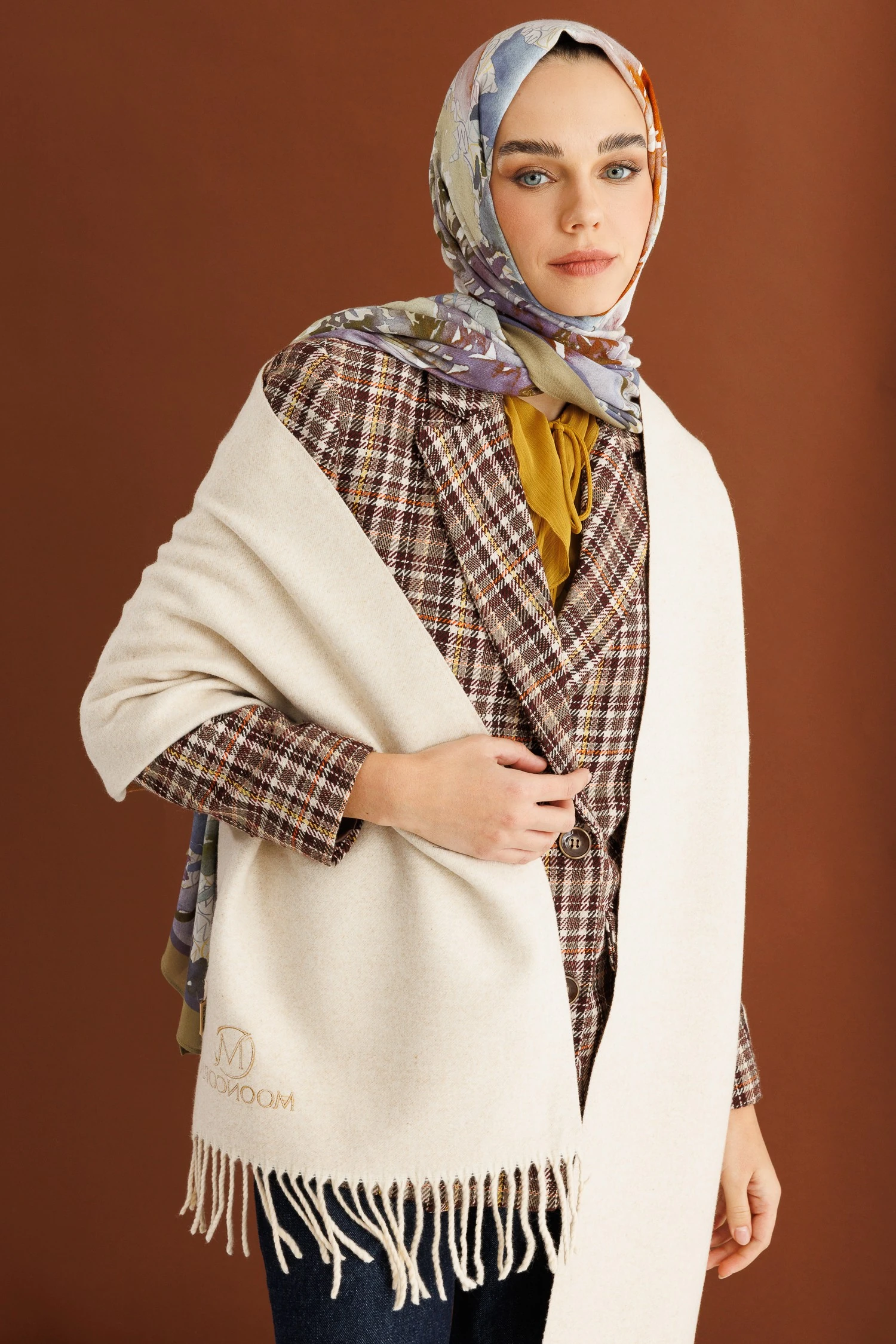 MC Desen Rami Şal - Lavender