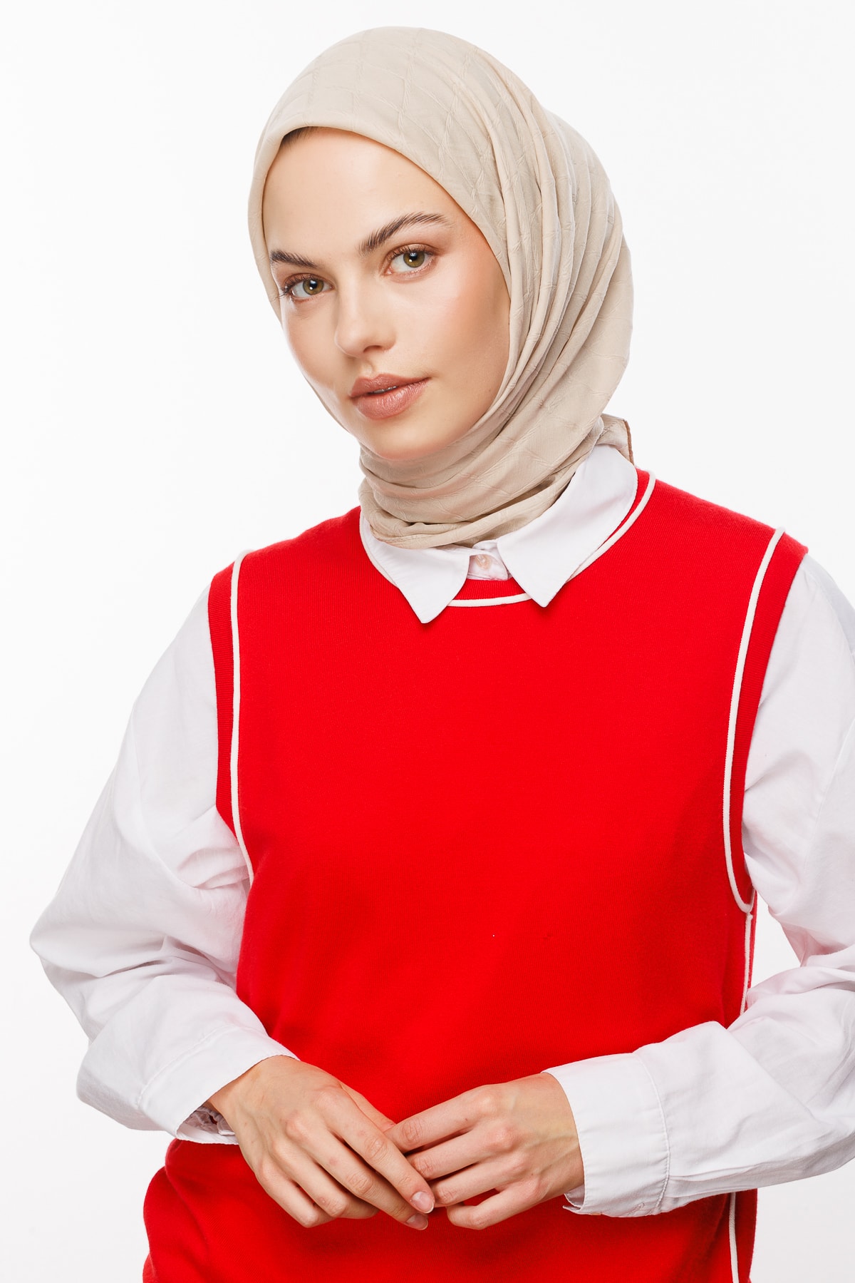 Bambu Jakar Eşarp - Taş Rengi