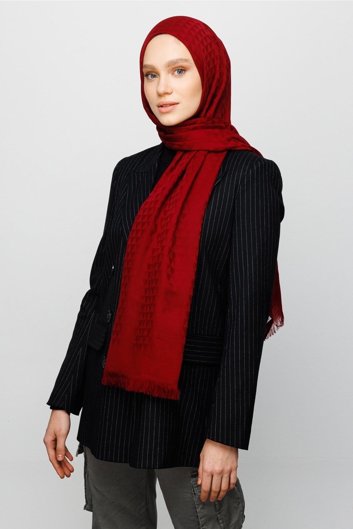 Prism Pattern Cotton Jacquard Hijab