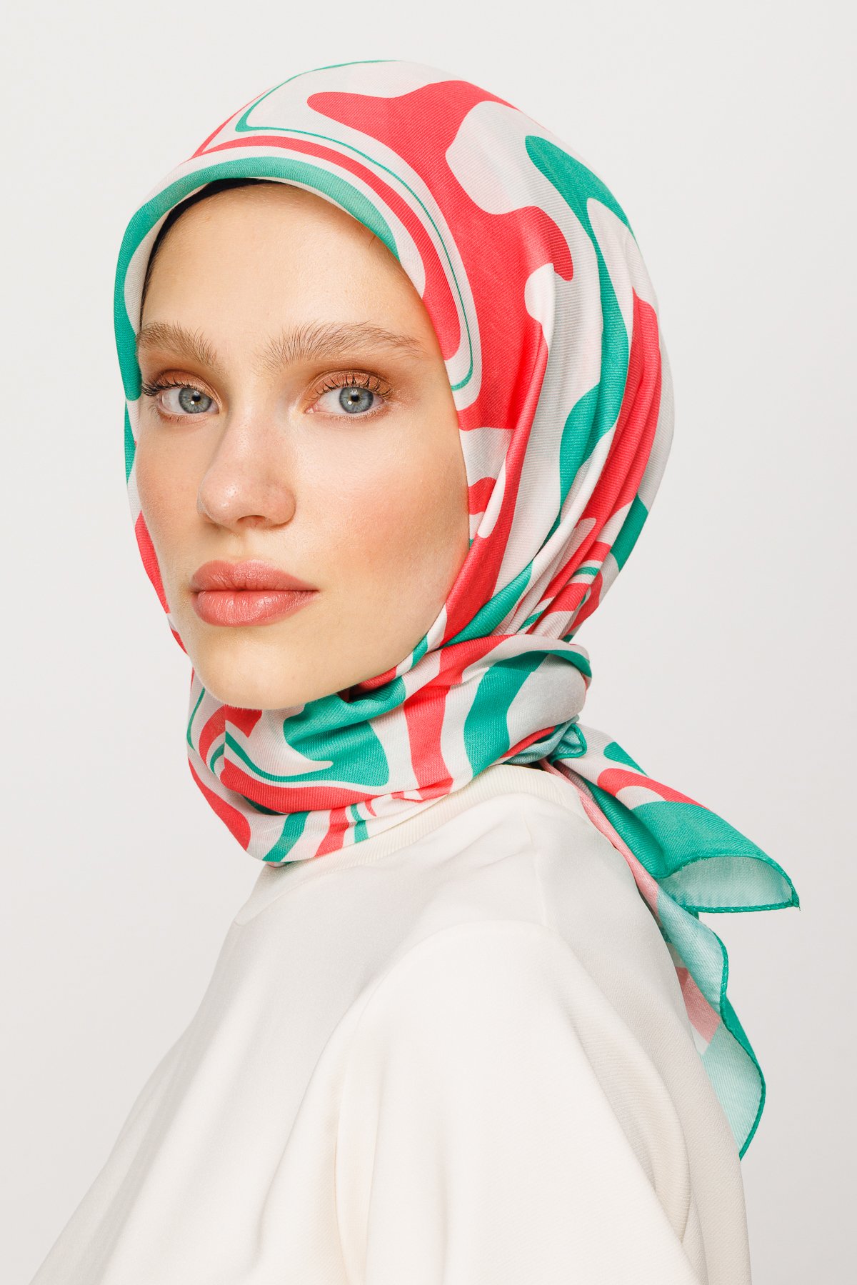 Mira Desen Dijital Soft Eşarp - Candy