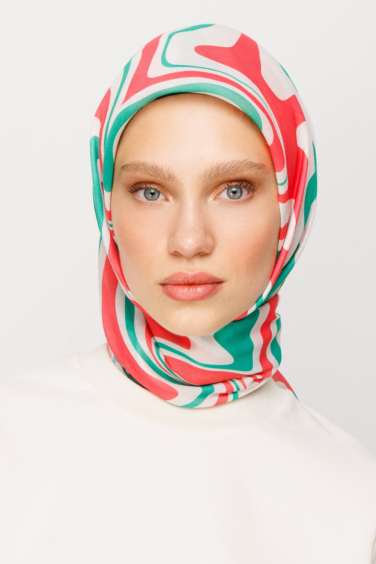Mira Desen Dijital Soft Eşarp - Candy