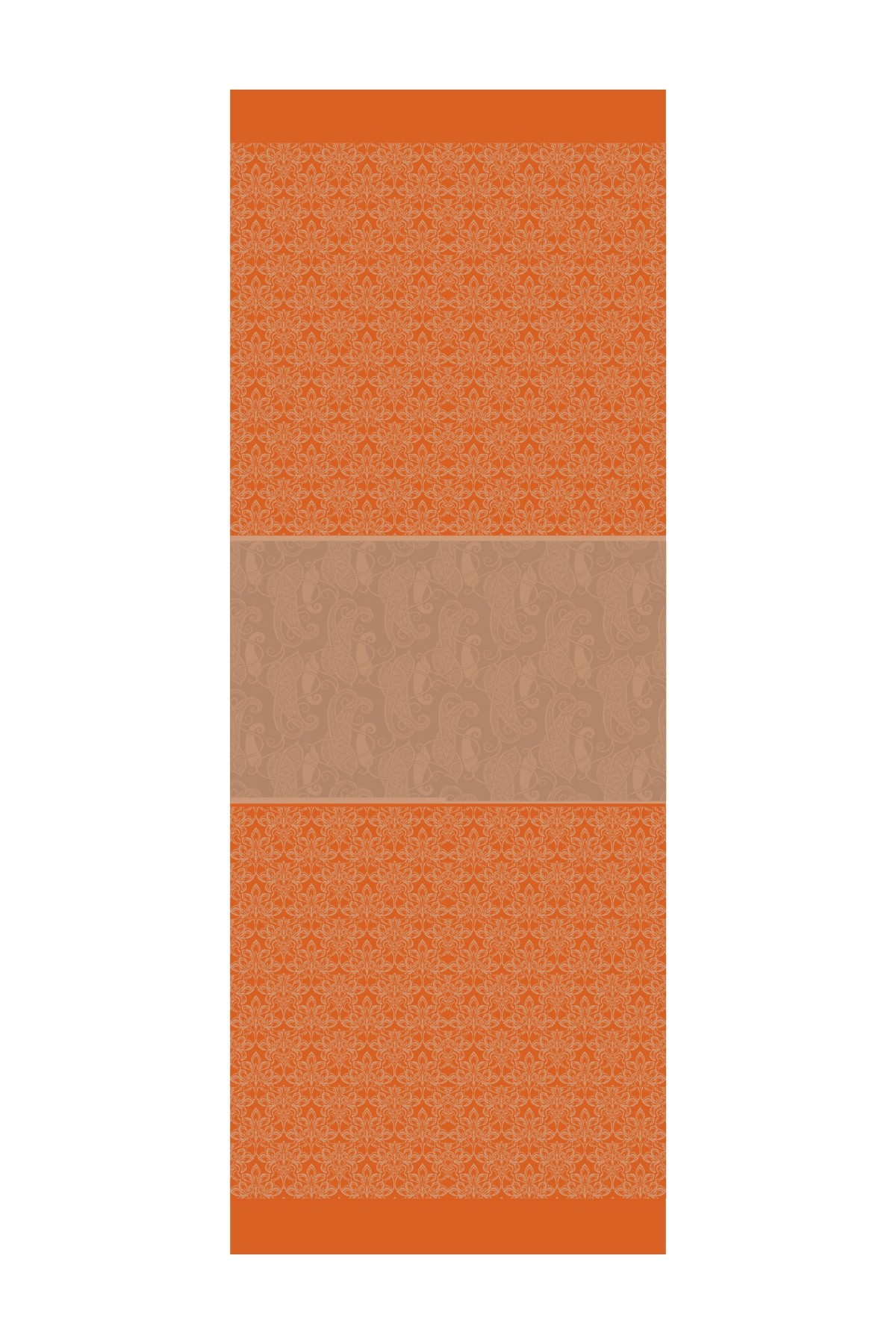 Nora Pattern Double-Sided Shawl - Mink-Cinnamon