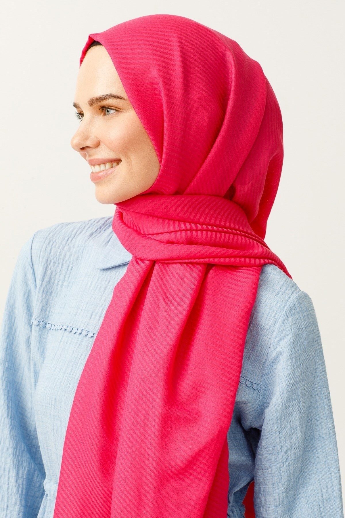 Gemustertes Baumwolle Jacquard Hijab