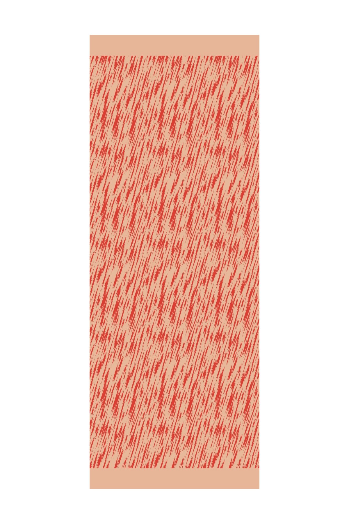 Marrakech Double Sided Shawl - Mink-Red