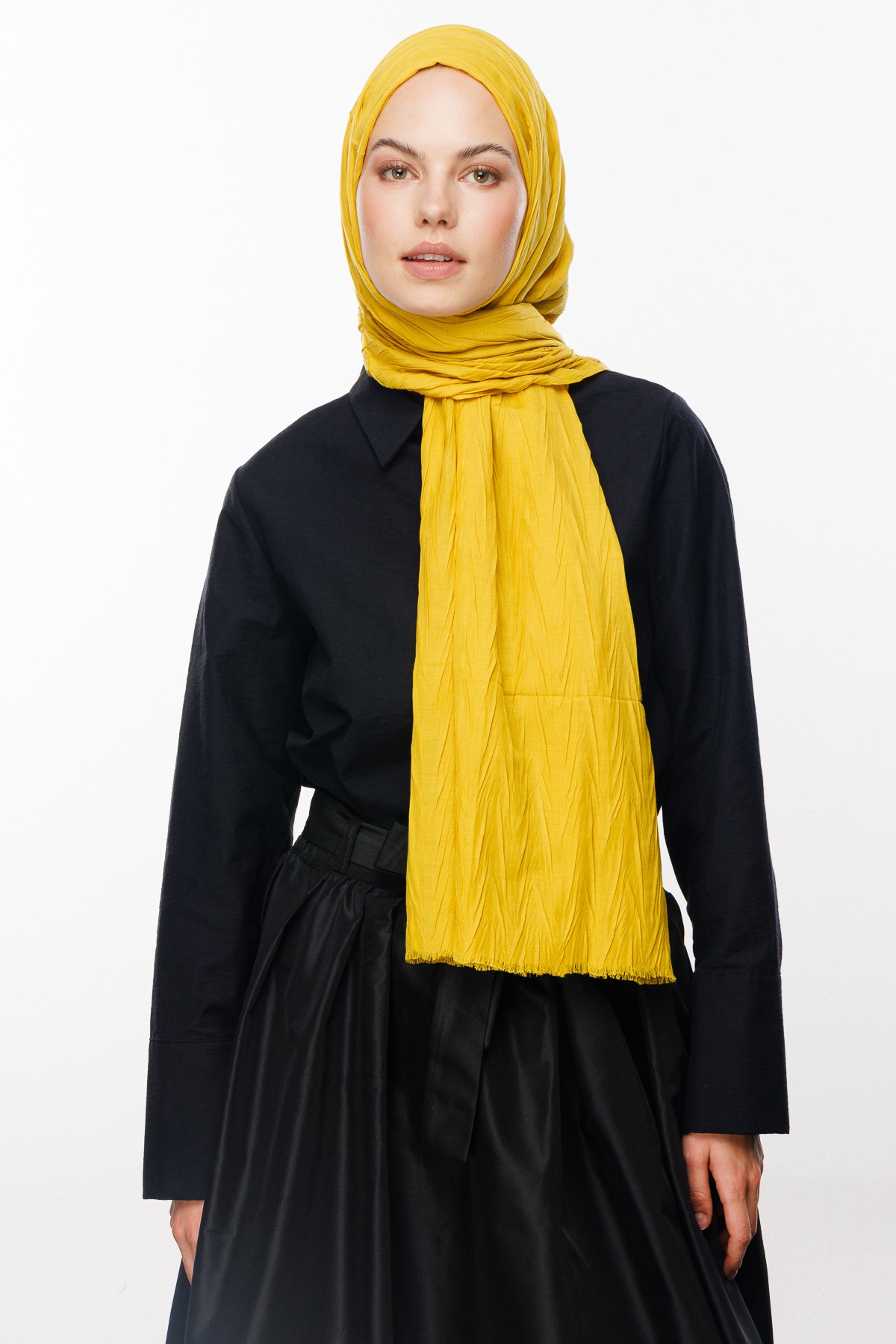 Pleated Bamboo Hijab