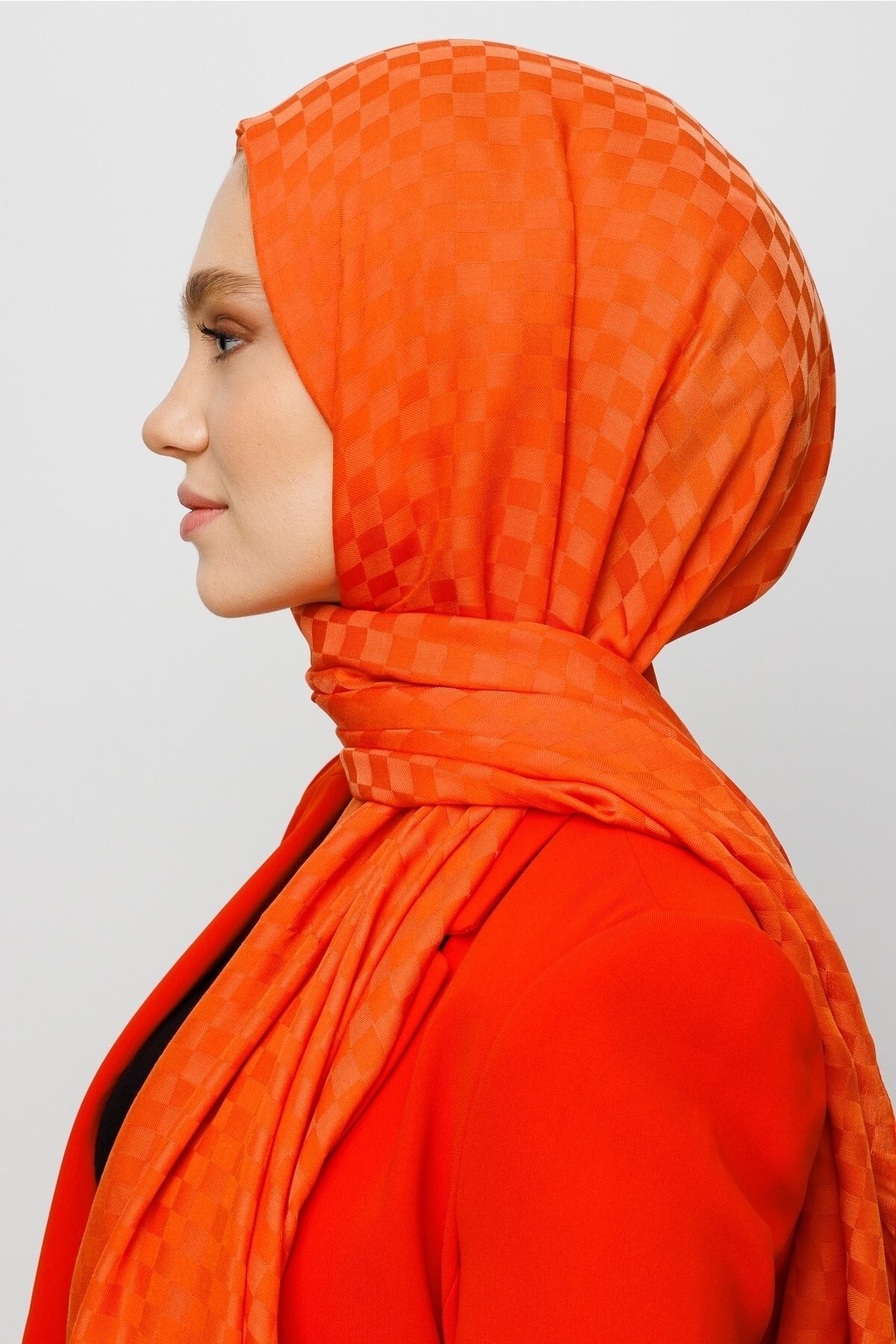 Gemustertes Baumwolle Jacquard Hijab