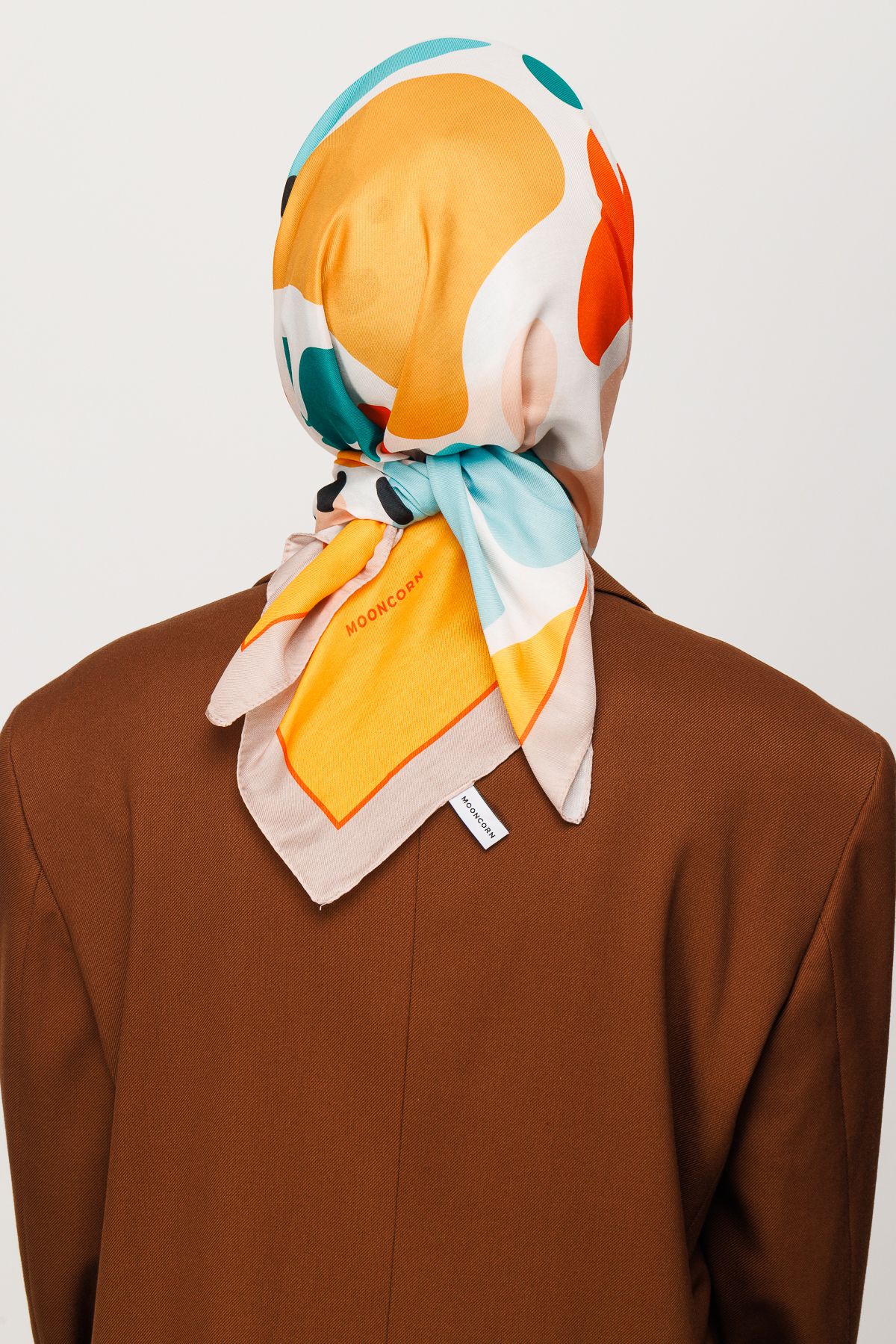 Bloom Pattern Digital Soft Scarf - Apricot