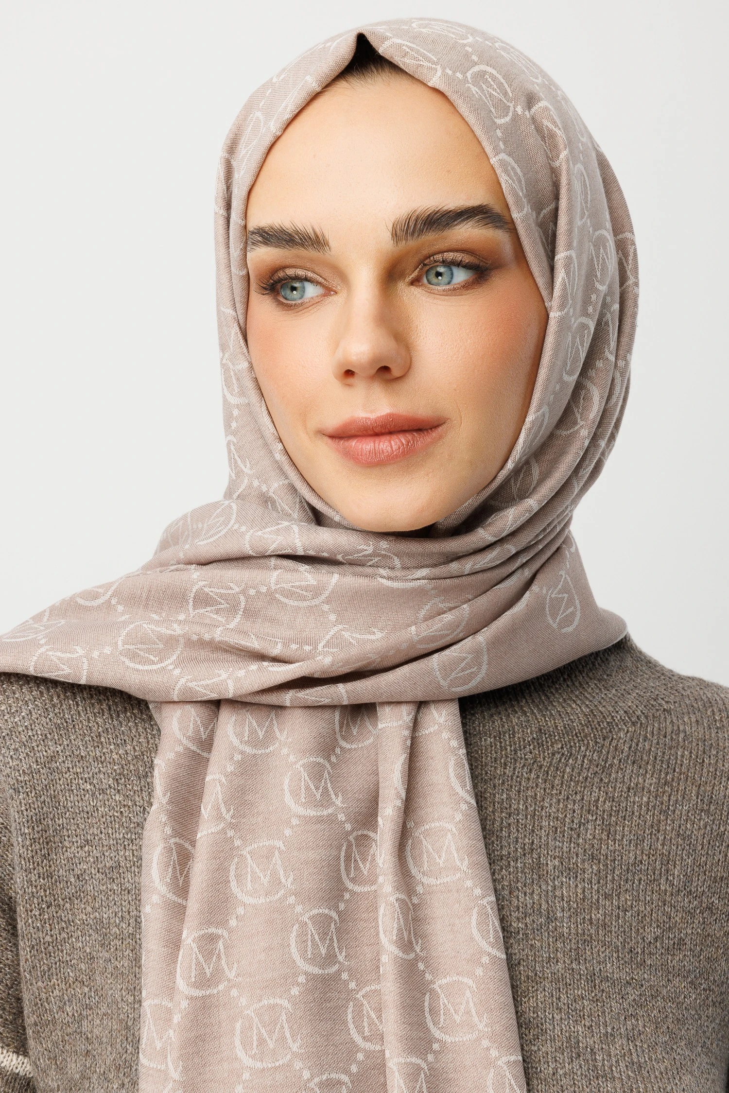 Yün İpek Şal - Soft Pembe