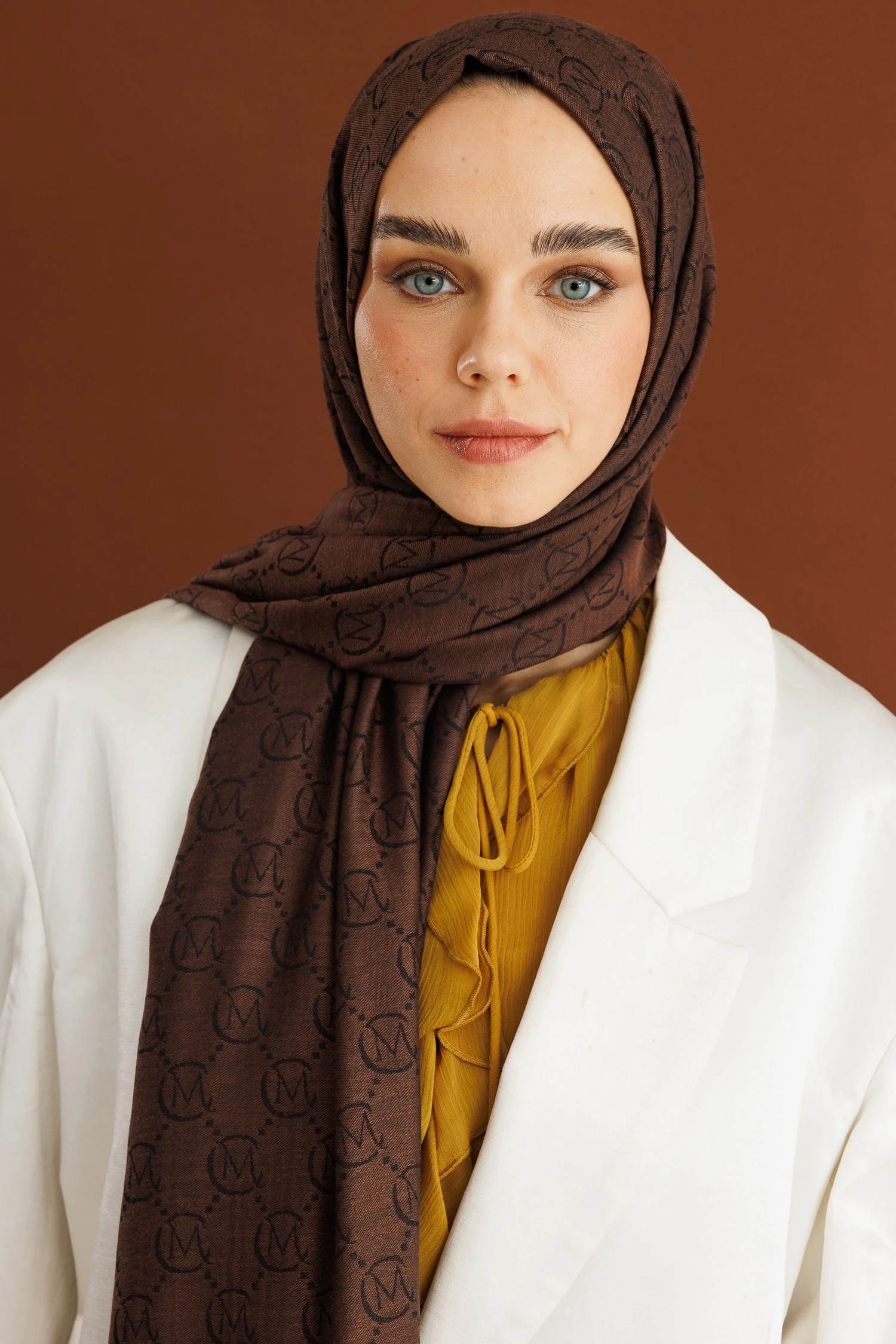 Wool Silk Shawl - Bitter