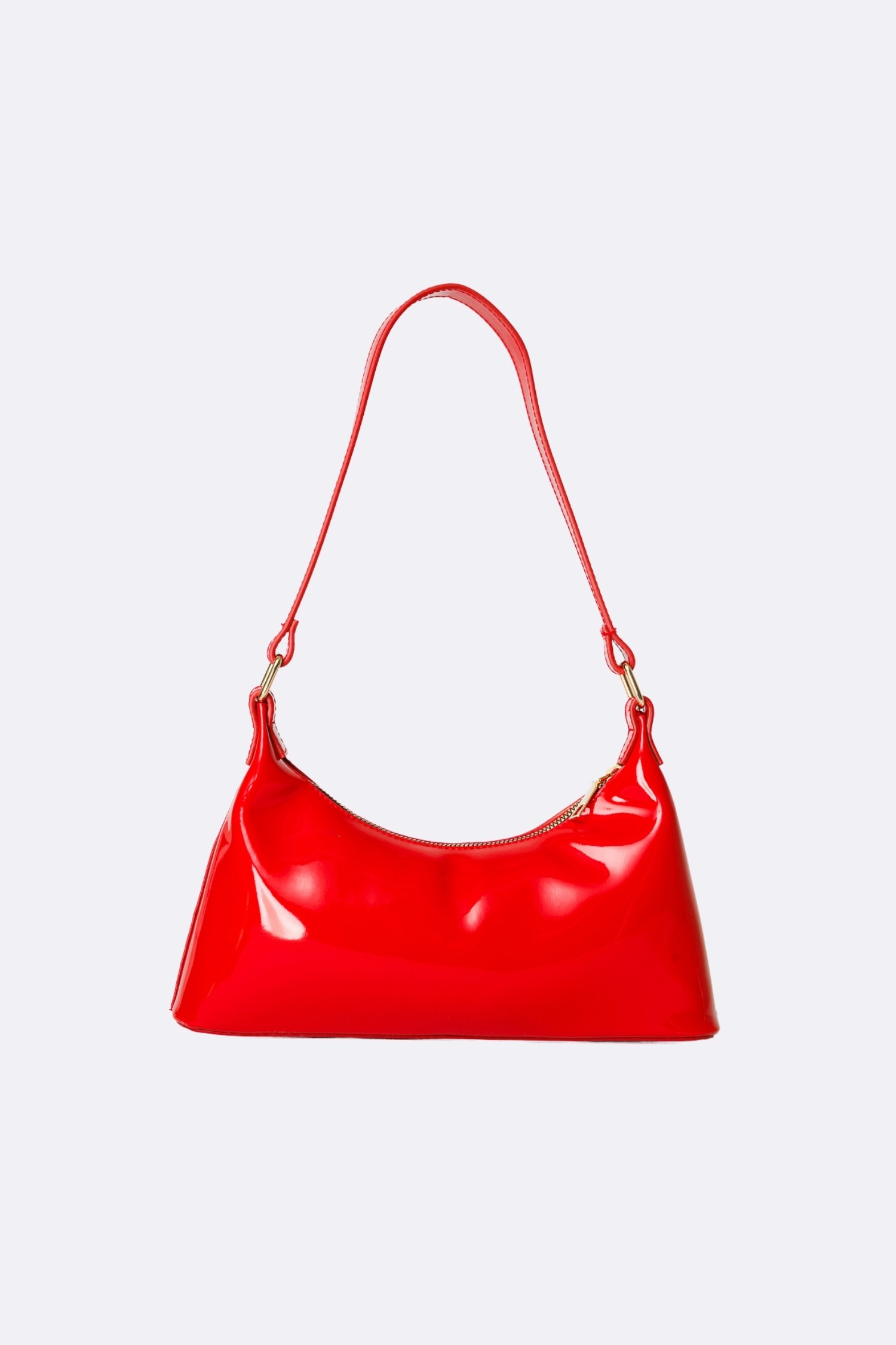 Garden Patent Leather Bag - Red
