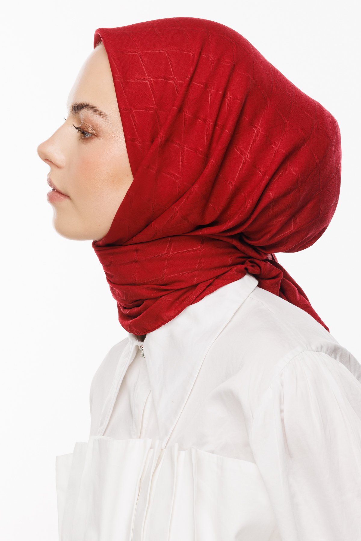 Bambu Jakar Eşarp - Bordo