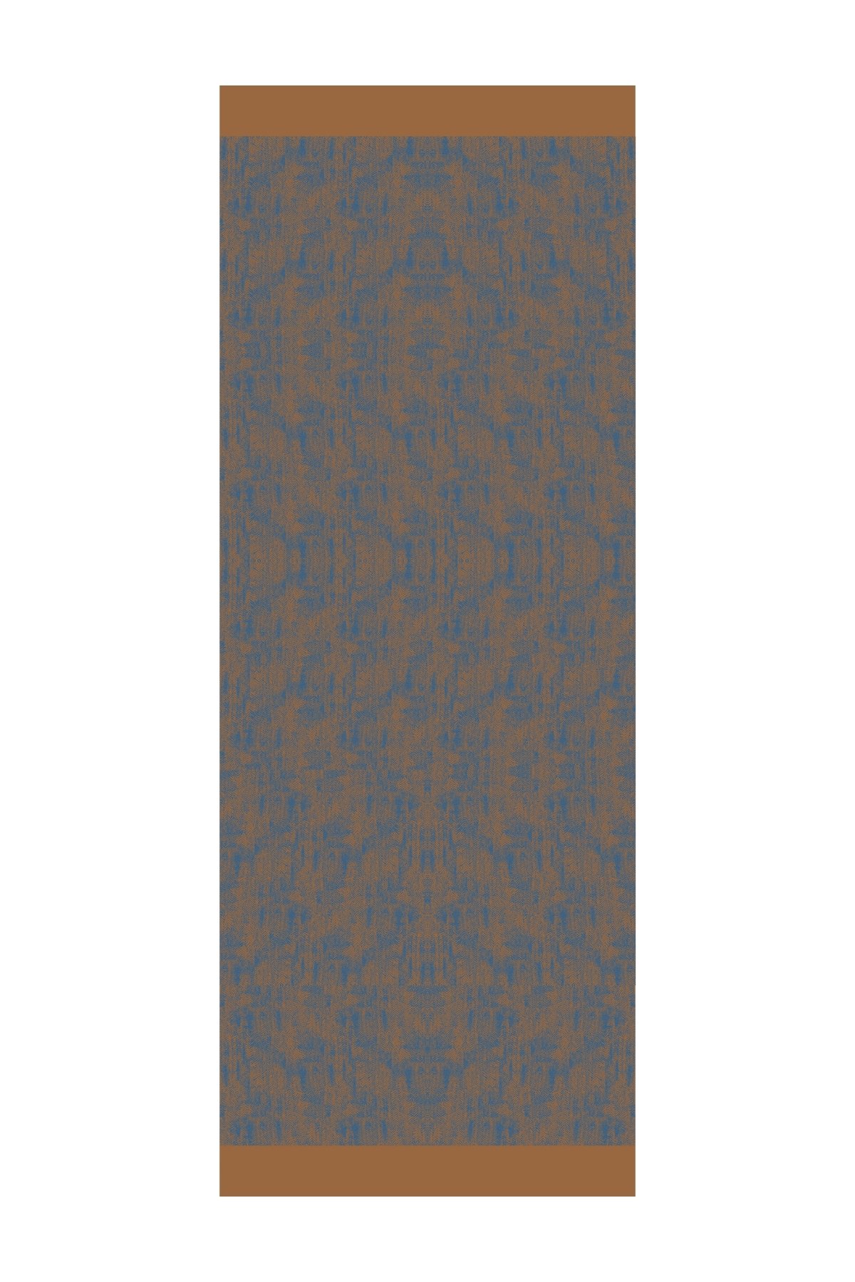 Marrakech Double Sided Shawl - Petrol Blue-Orange