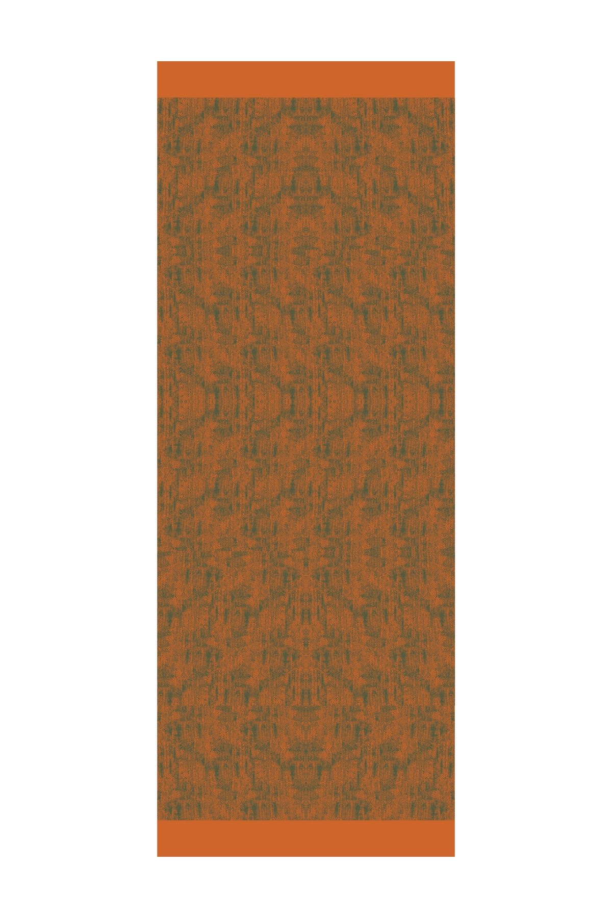 Marrakech Double Sided Shawl - Cinnamon-Emerald