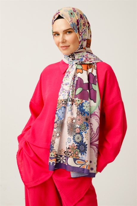 Ethnic Pattern Digital Soft Hijab