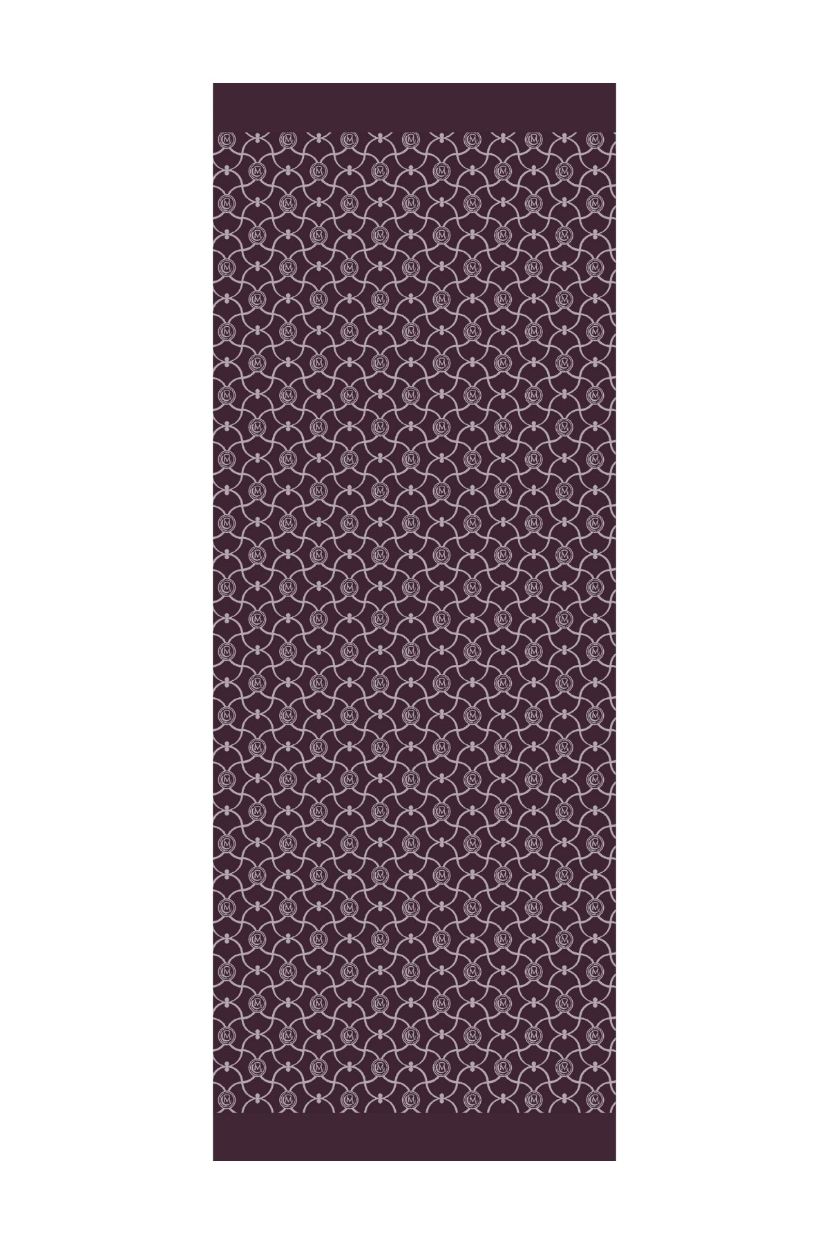 Marrakech Pattern Double-Sided Shawl - Purple-Gray