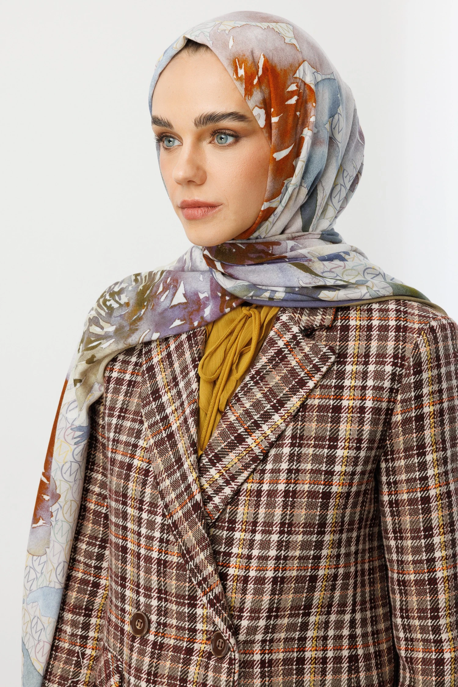 MC Desen Rami Şal - Lavender