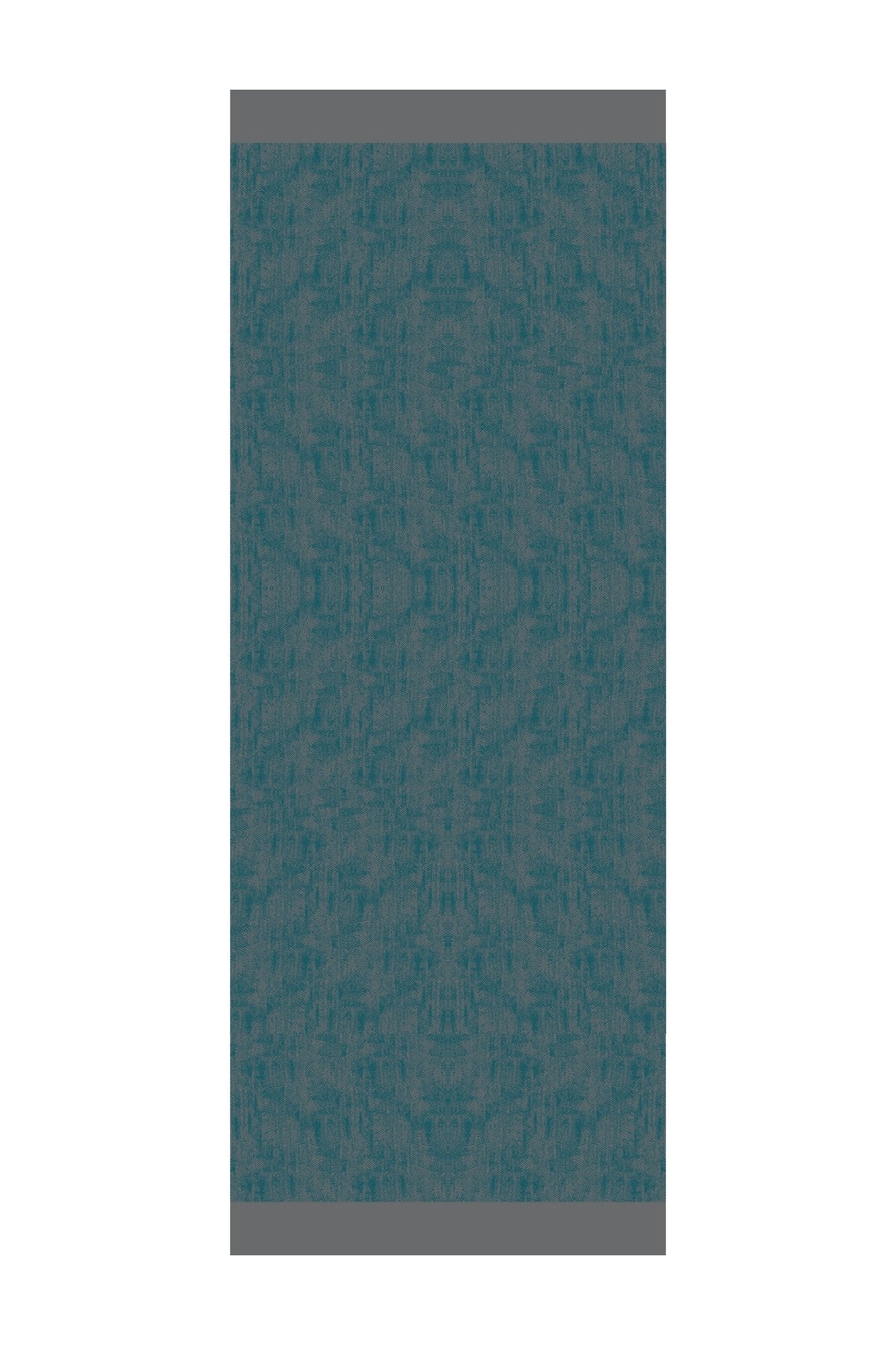 Marrakech Double Sided Shawl - Dark Gray-Emerald