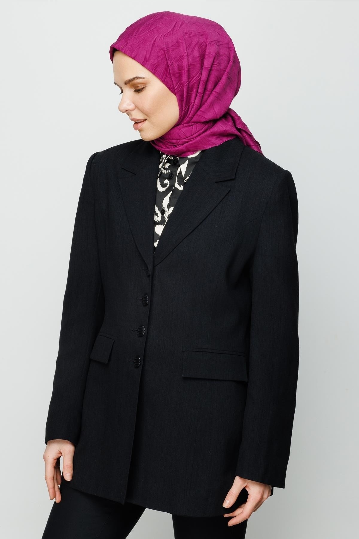 Mürdüm Piliseli Bambu Eşarp