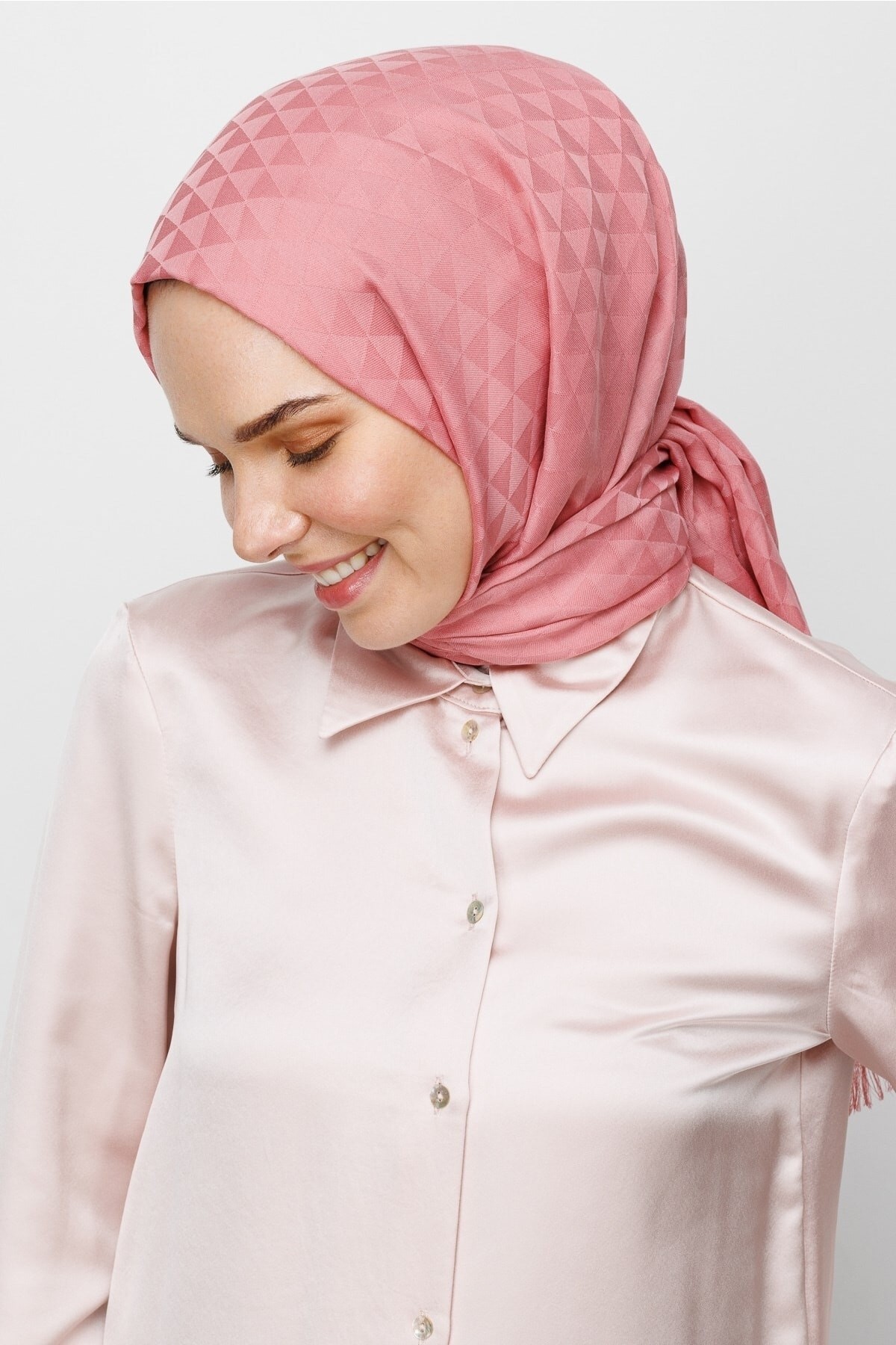 Gemustertes Baumwolle Jacquard Hijab