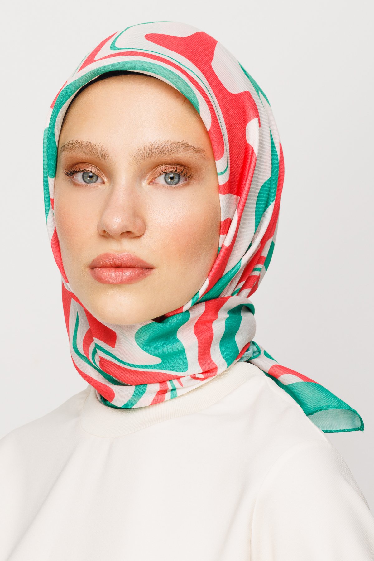 Mira Desen Dijital Soft Eşarp - Candy