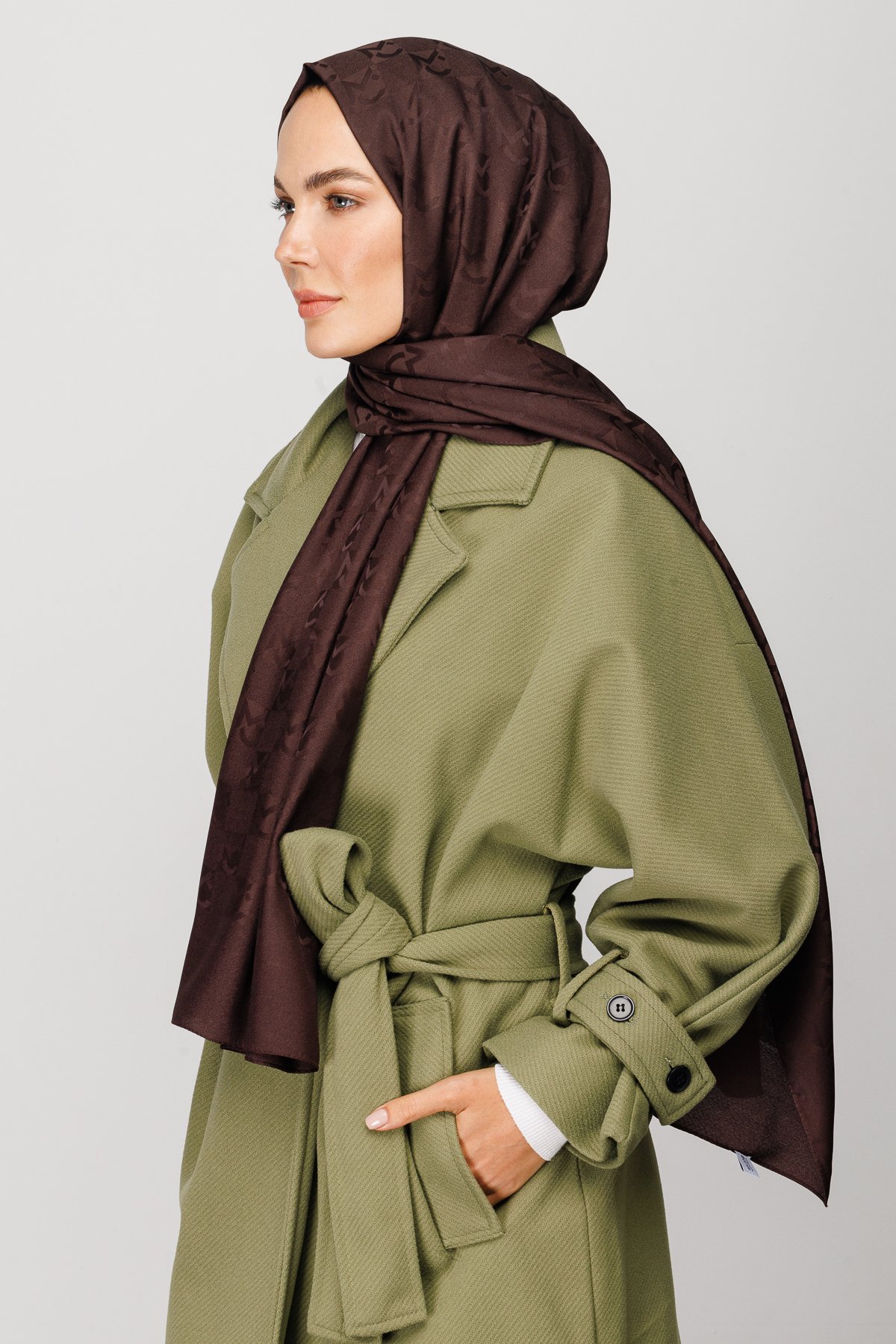 Gemustertes Jacquard Hijab