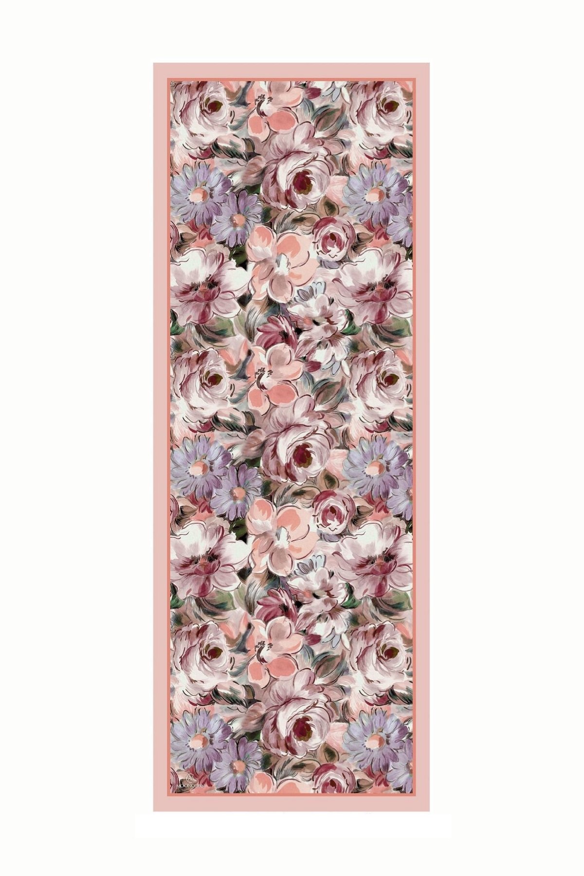 Patterned Cotton Shawl - Powder