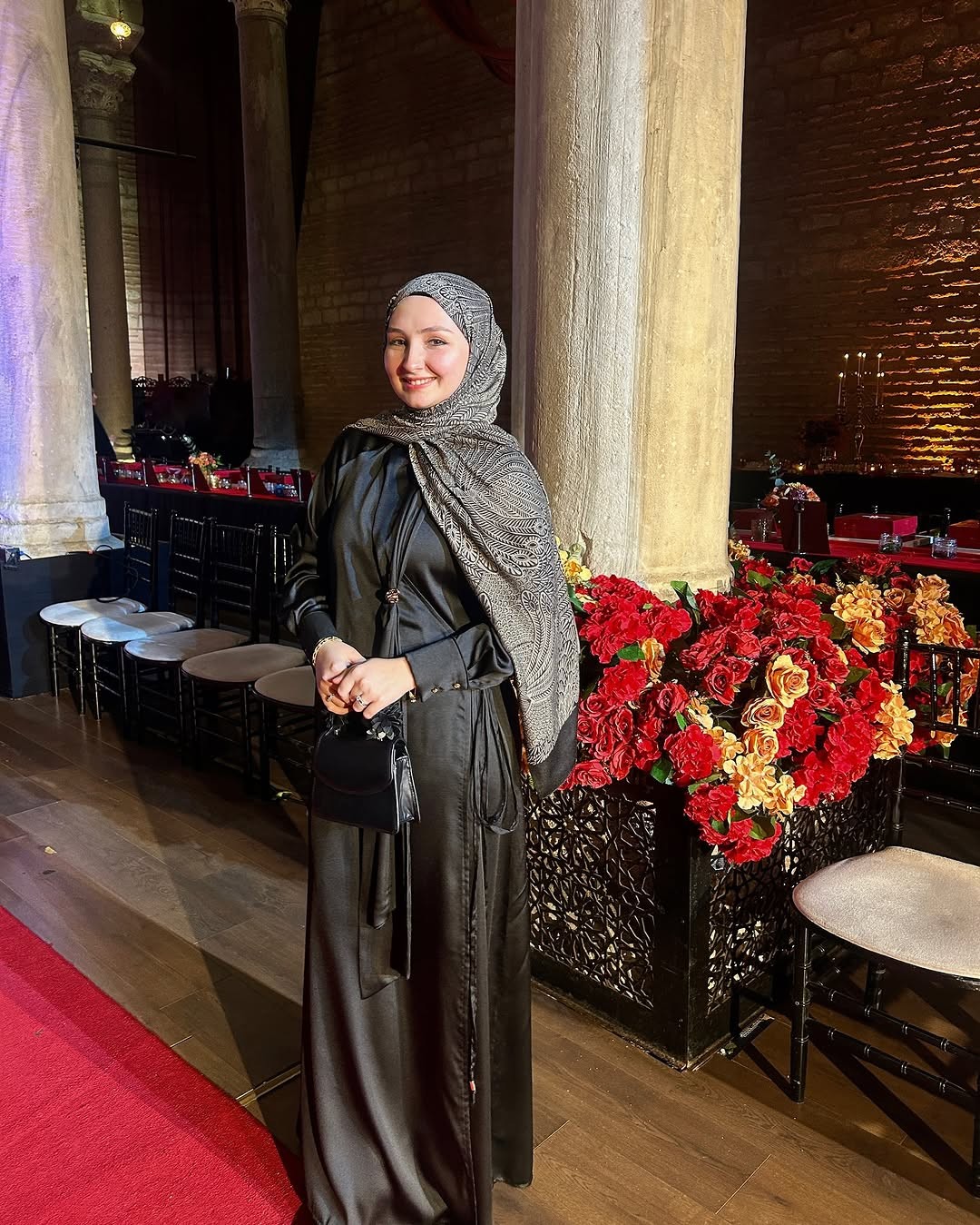 Mayra Desen Çift Taraflı Şal Siyah-Bej